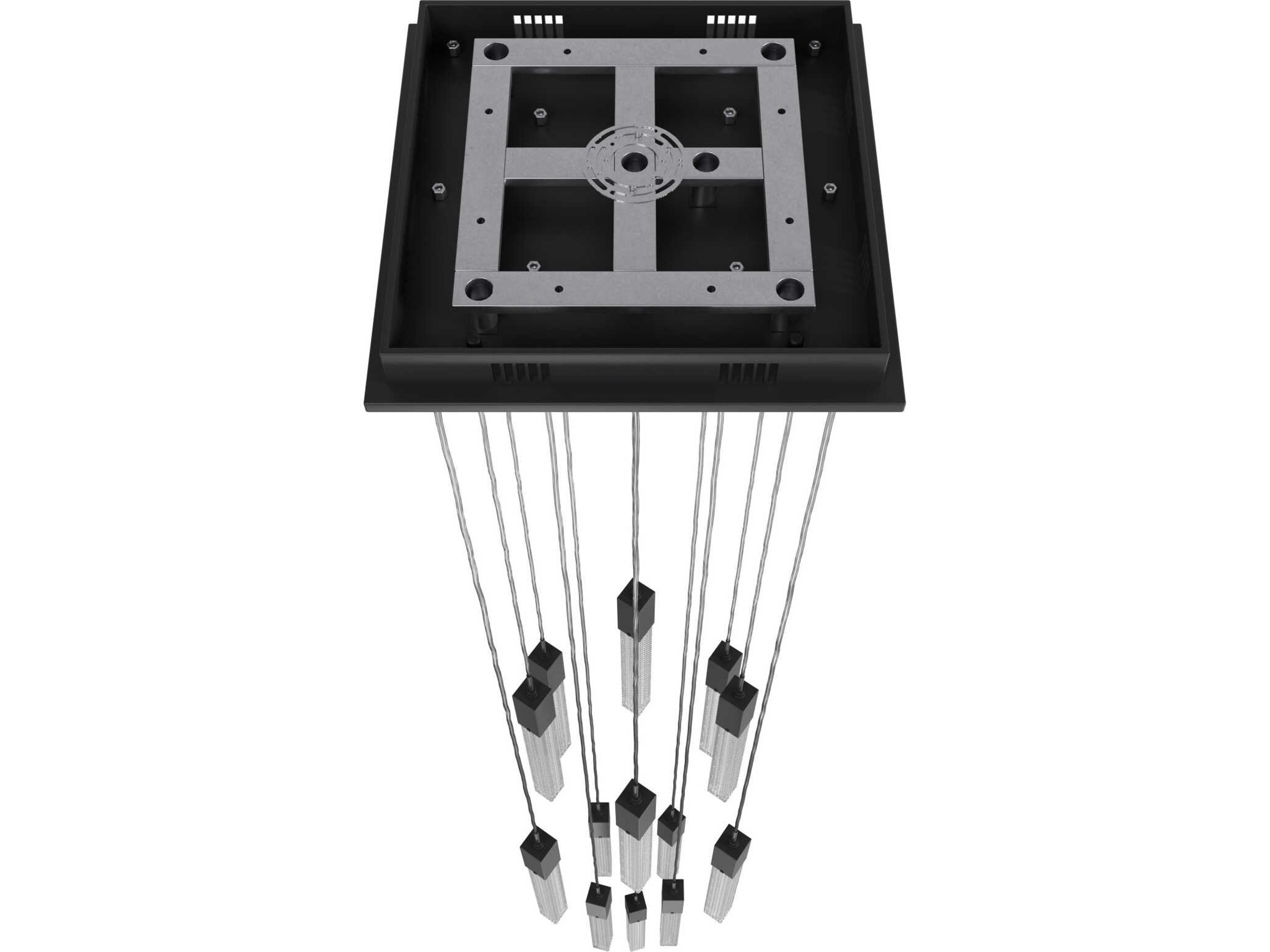 Avenue Lighting Boa 13-Light Black Linear Pendant