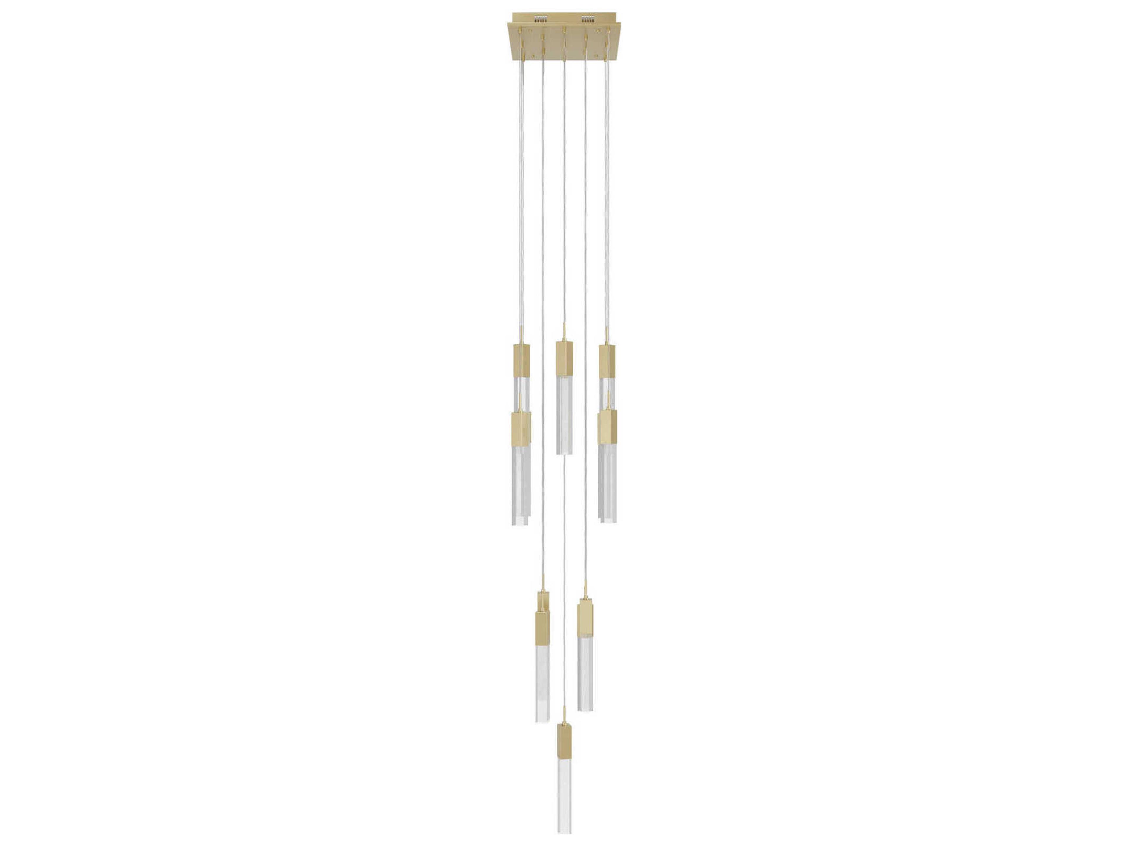 Avenue Lighting The Original Glacier 13-Light Brushed Brass Linear Pendant