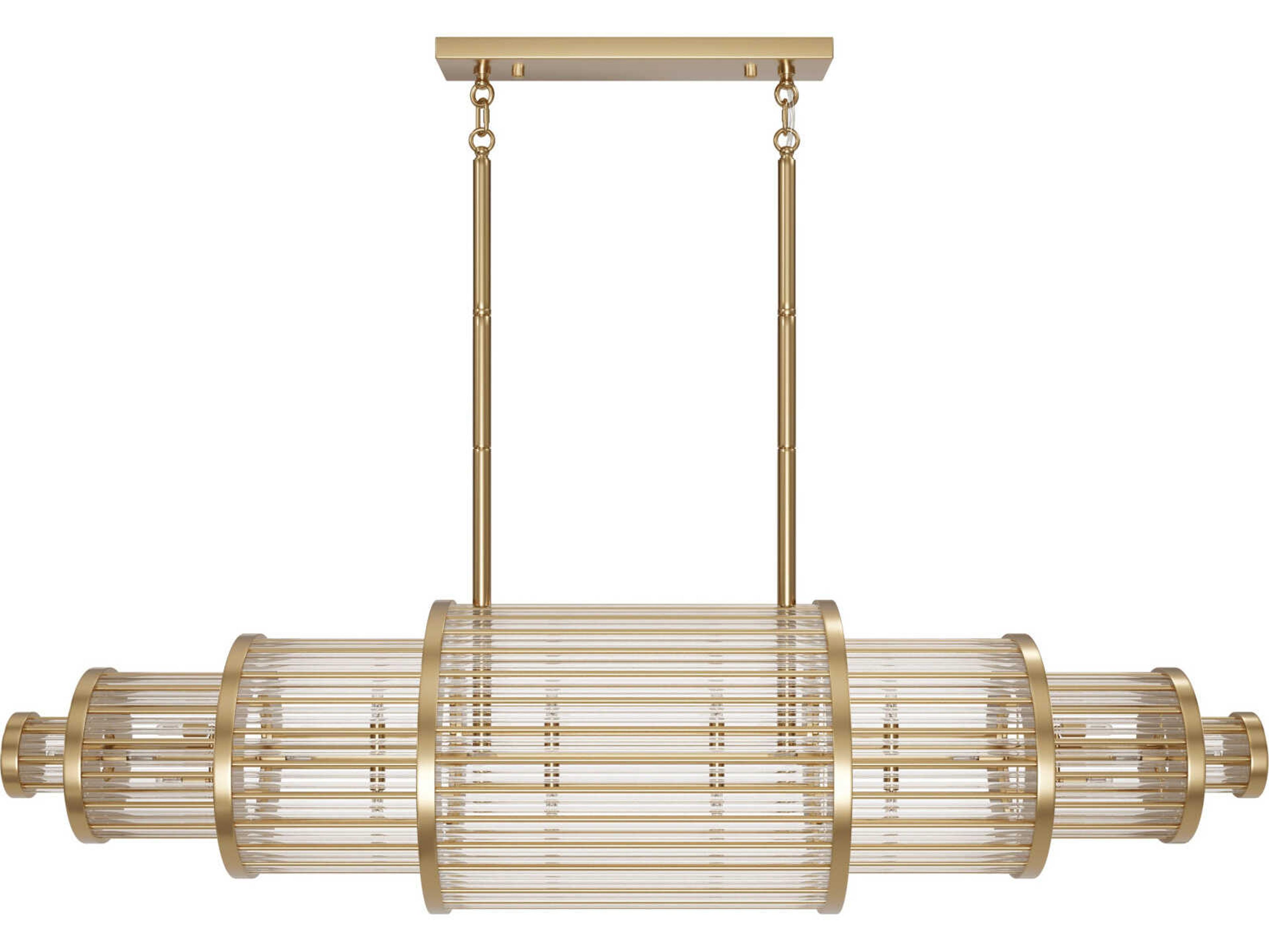 Waldorf Linear Chandelier Art Deco Inspired