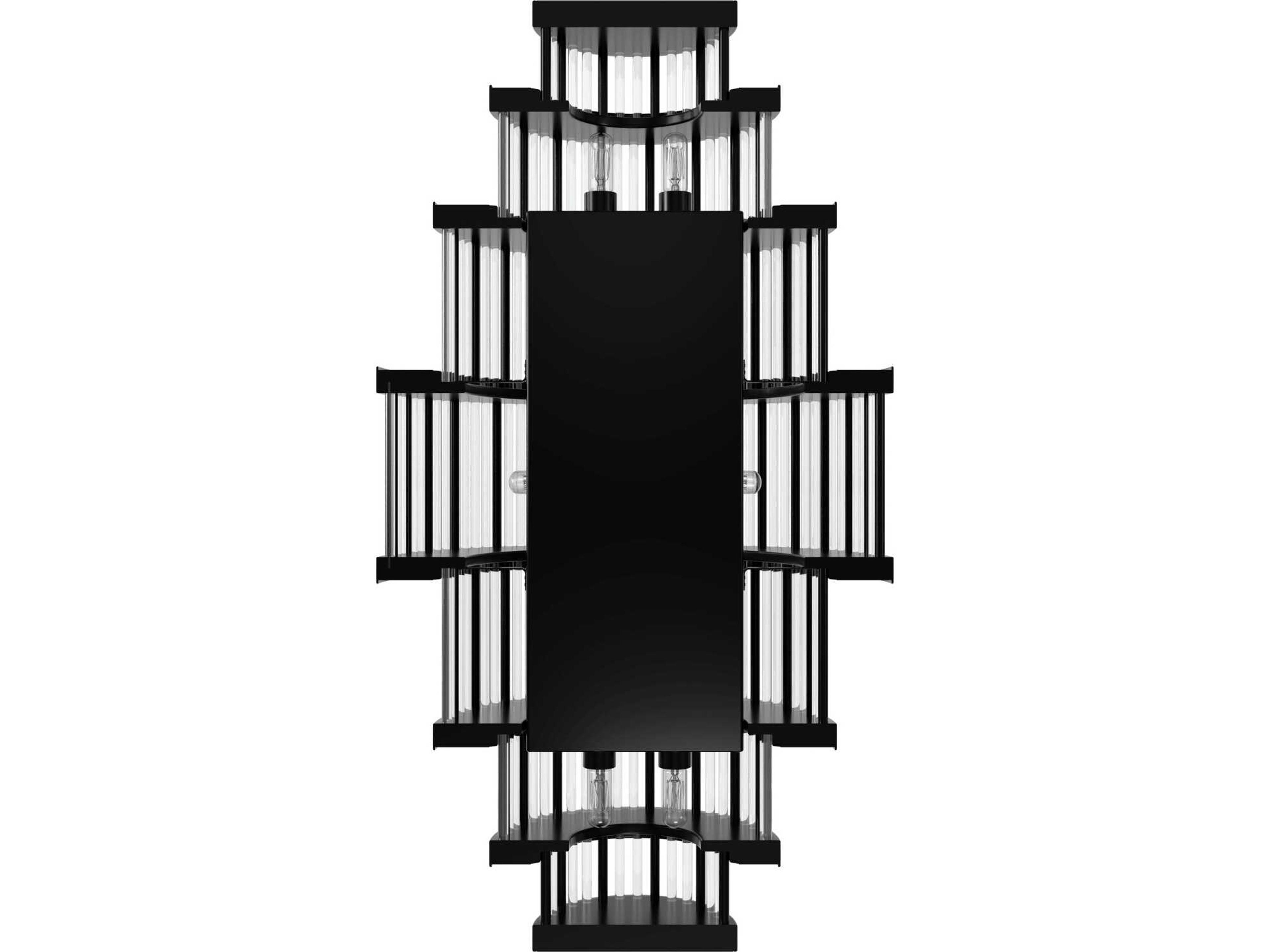Avenue Lighting Waldorf 8-Light Polished Gunmetal Wall Sconce