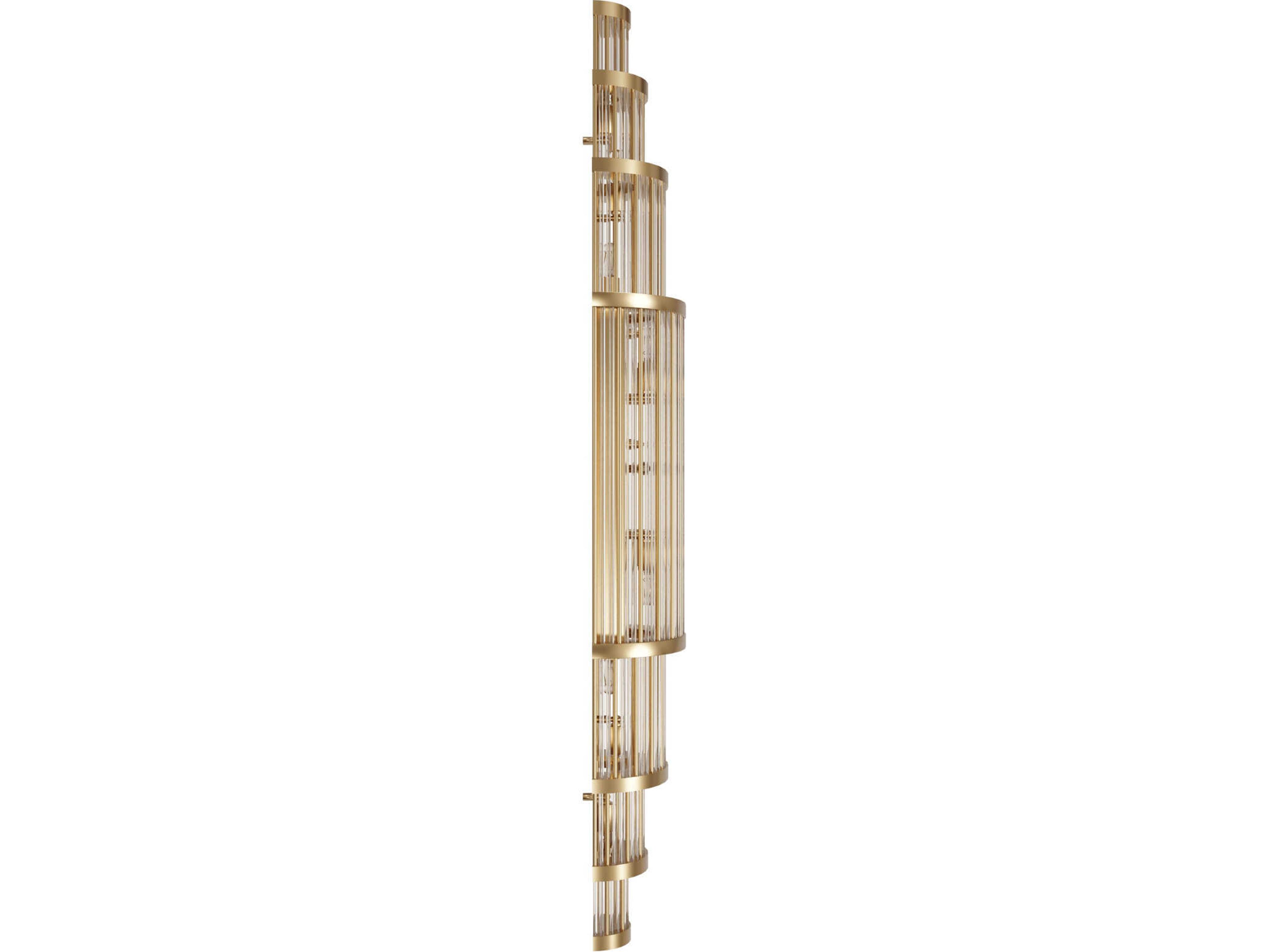Avenue Lighting Waldorf 14-Light Aged Brass Wall Sconce