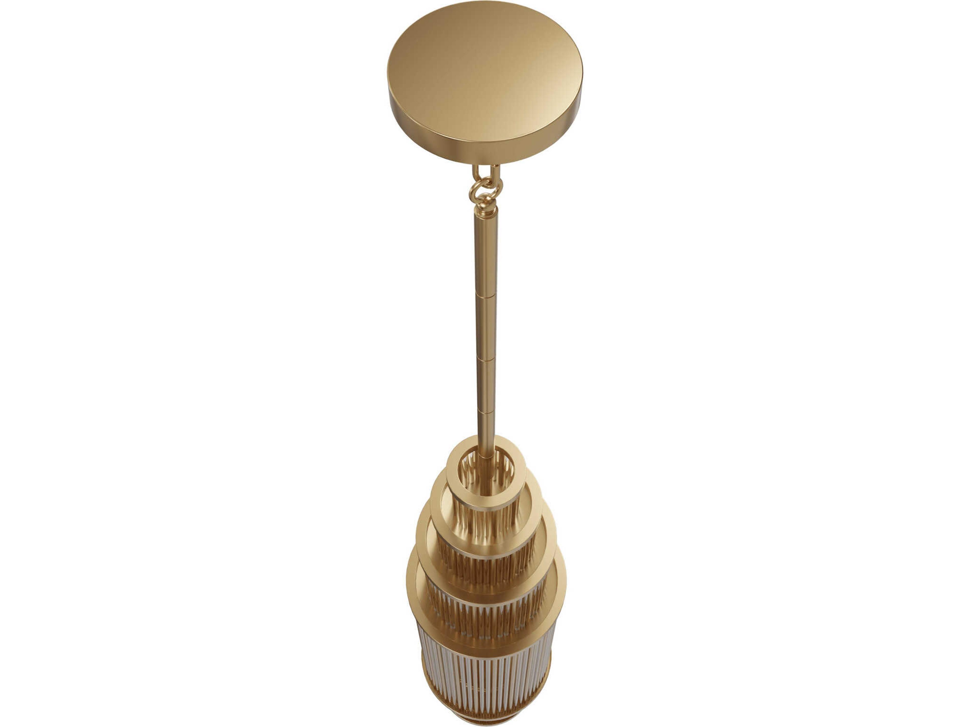 Avenue Lighting Waldorf 17-Light Aged Brass Tiered Mini Pendant