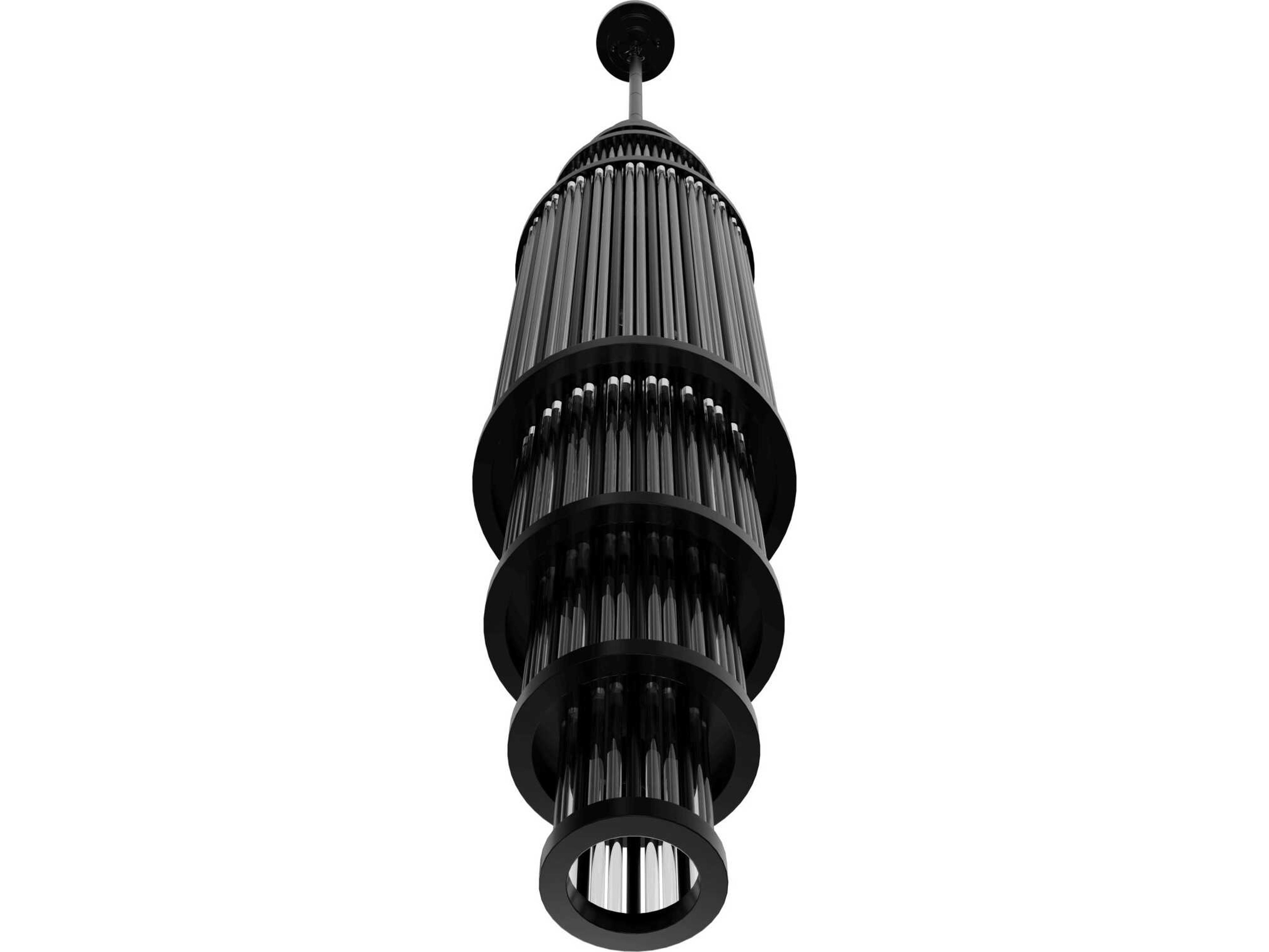 Avenue Lighting Waldorf 17-Light Polished Gunmetal Tiered Mini Pendant