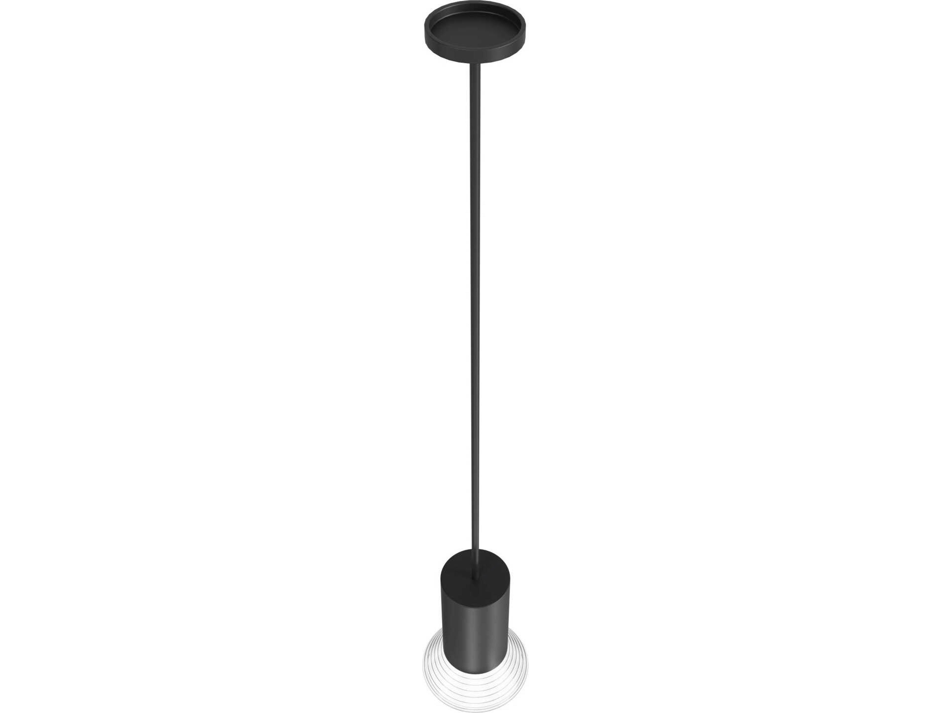 Avenue Lighting Newport 1-Light Black Cylinder Mini Pendant