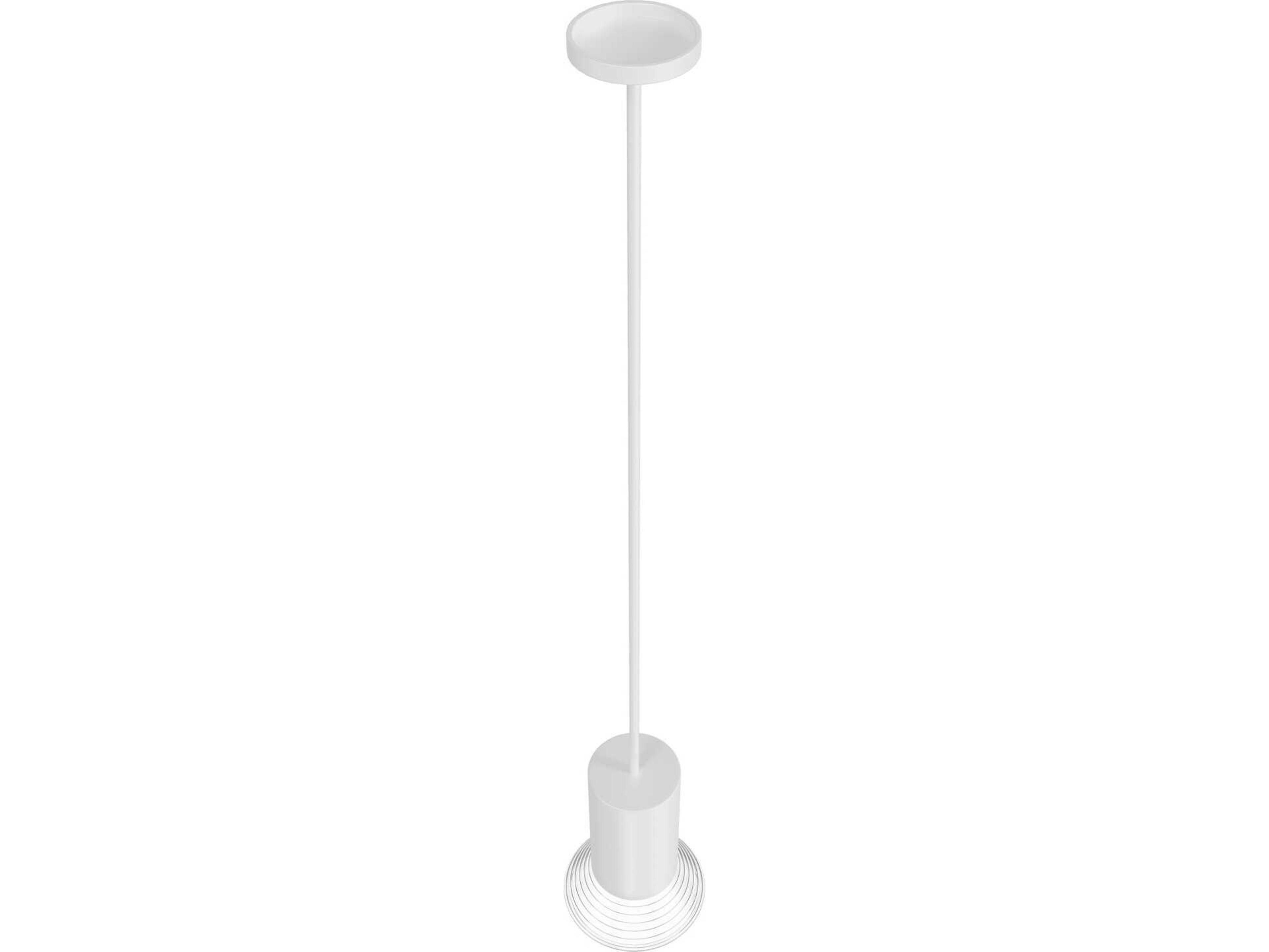Avenue Lighting Newport 1-Light White Cylinder Mini Pendant