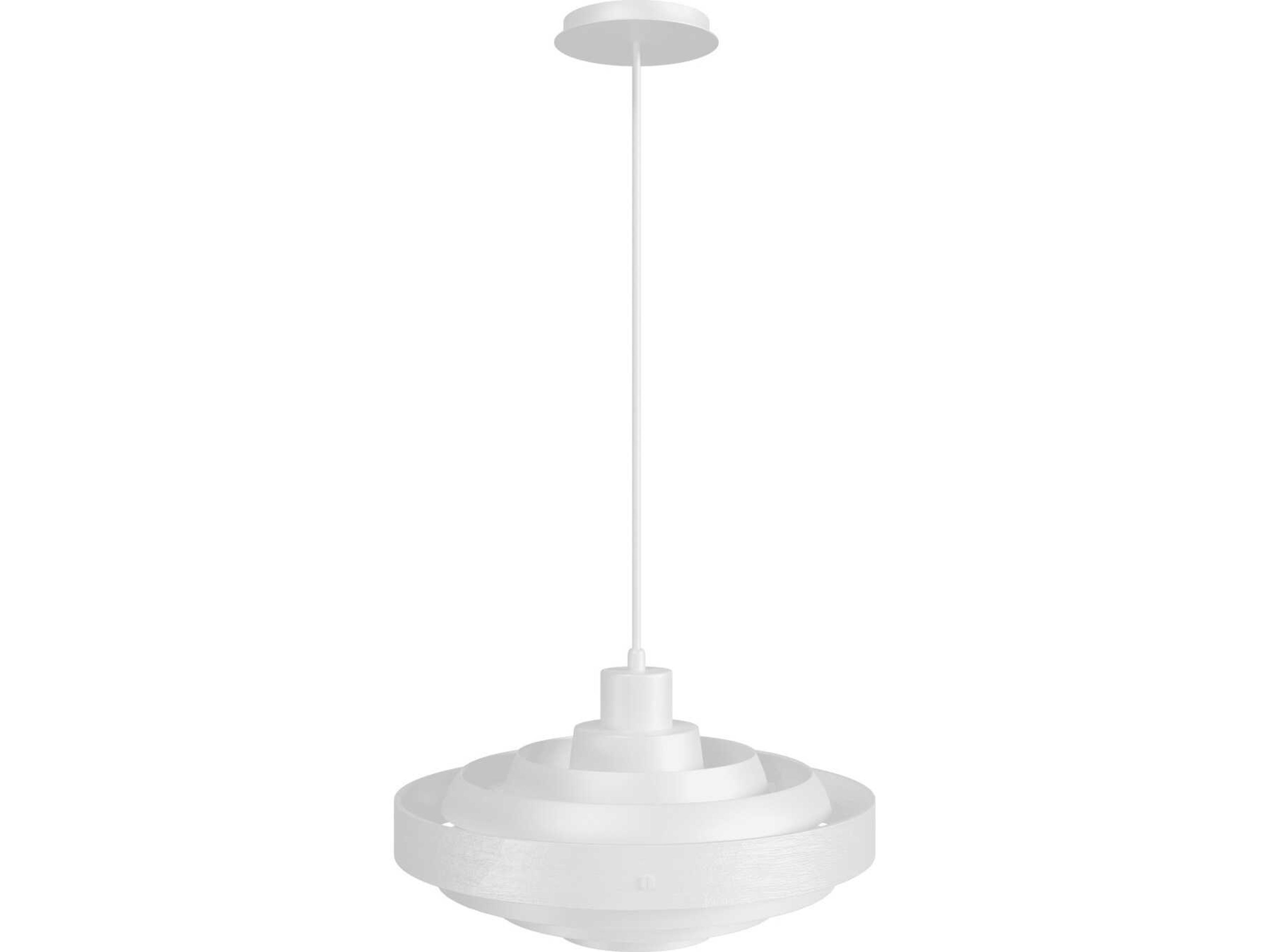 Newport Pendant Light White Modern Geometric