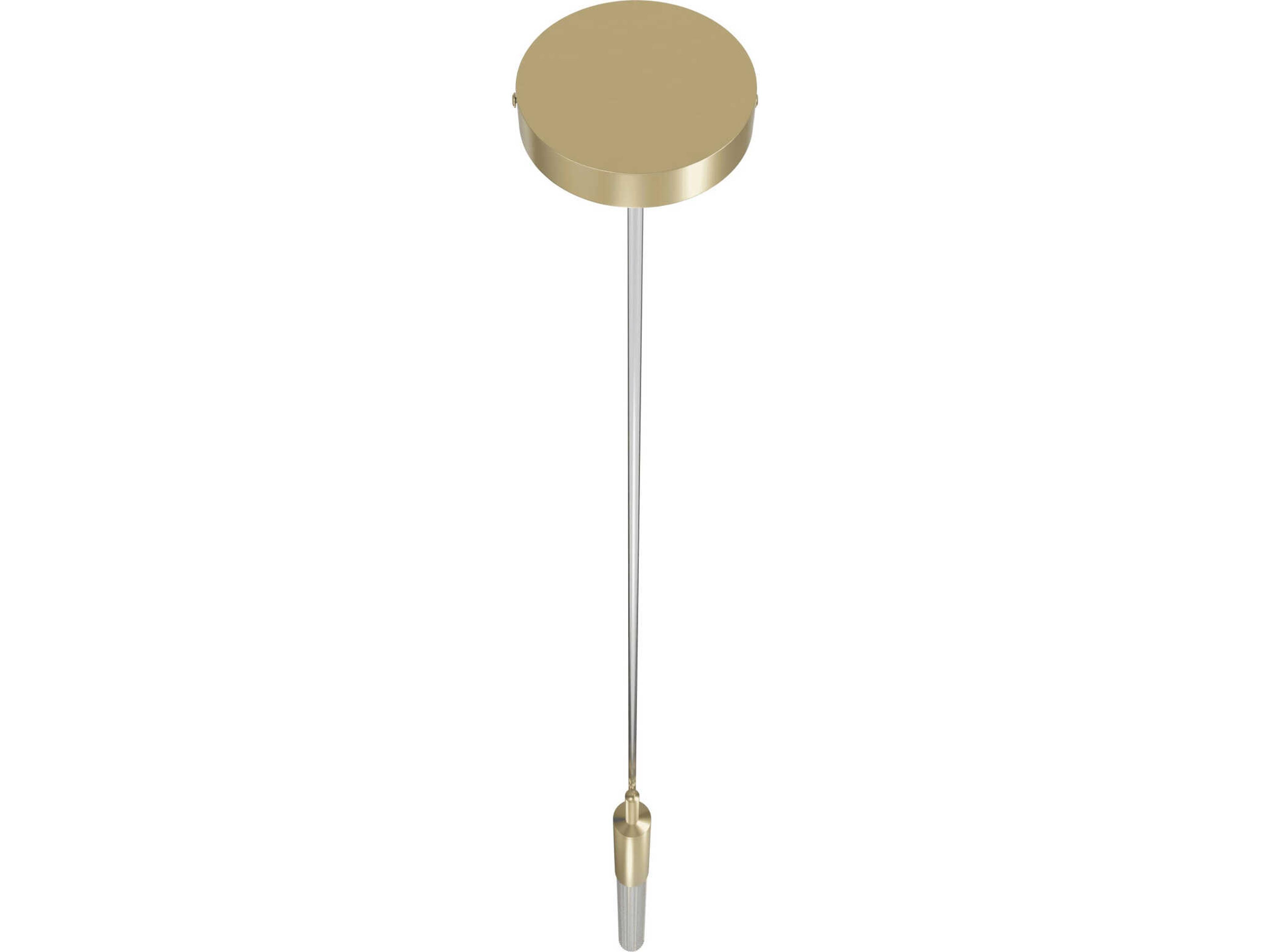 Avenue Lighting Main St 1-Light Brushed Brass Cylinder Linear Mini Pendant