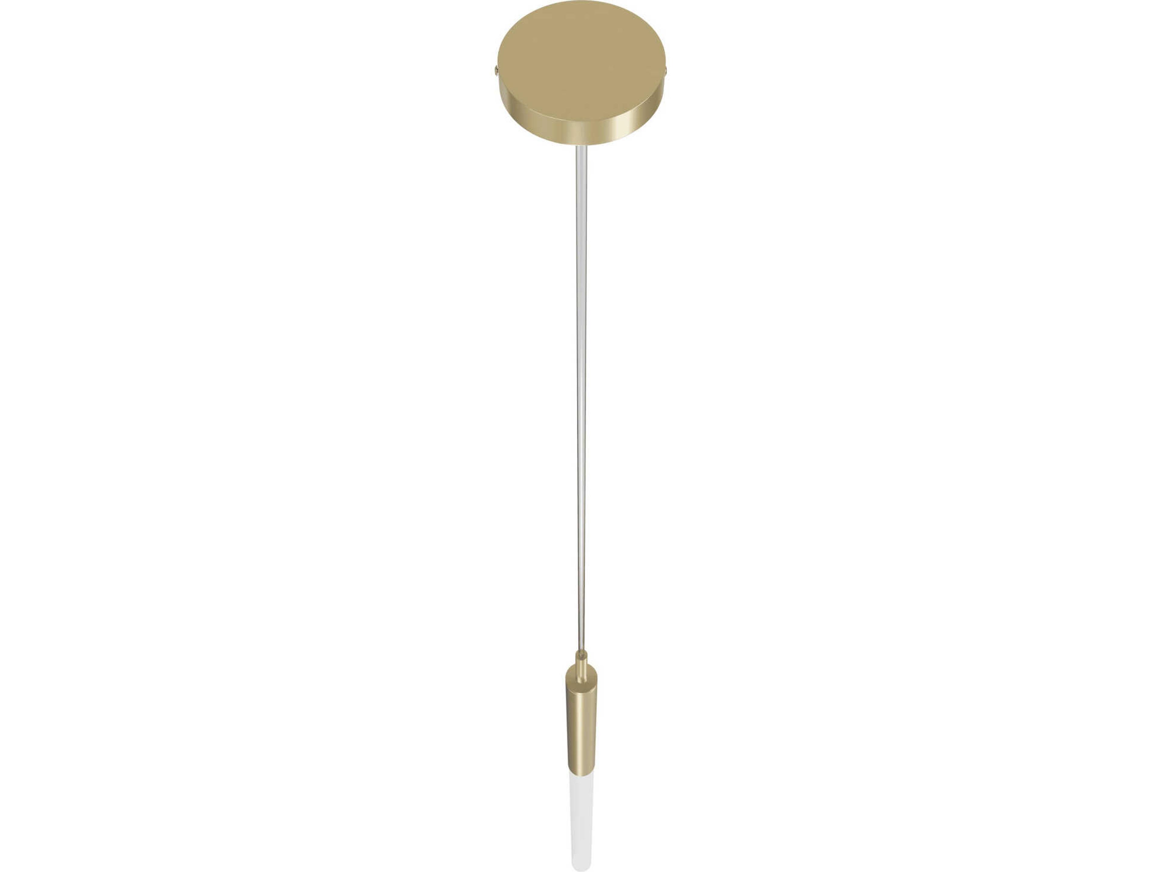 Avenue Lighting Main St 1-Light Brushed Brass Cylinder Linear Mini Pendant