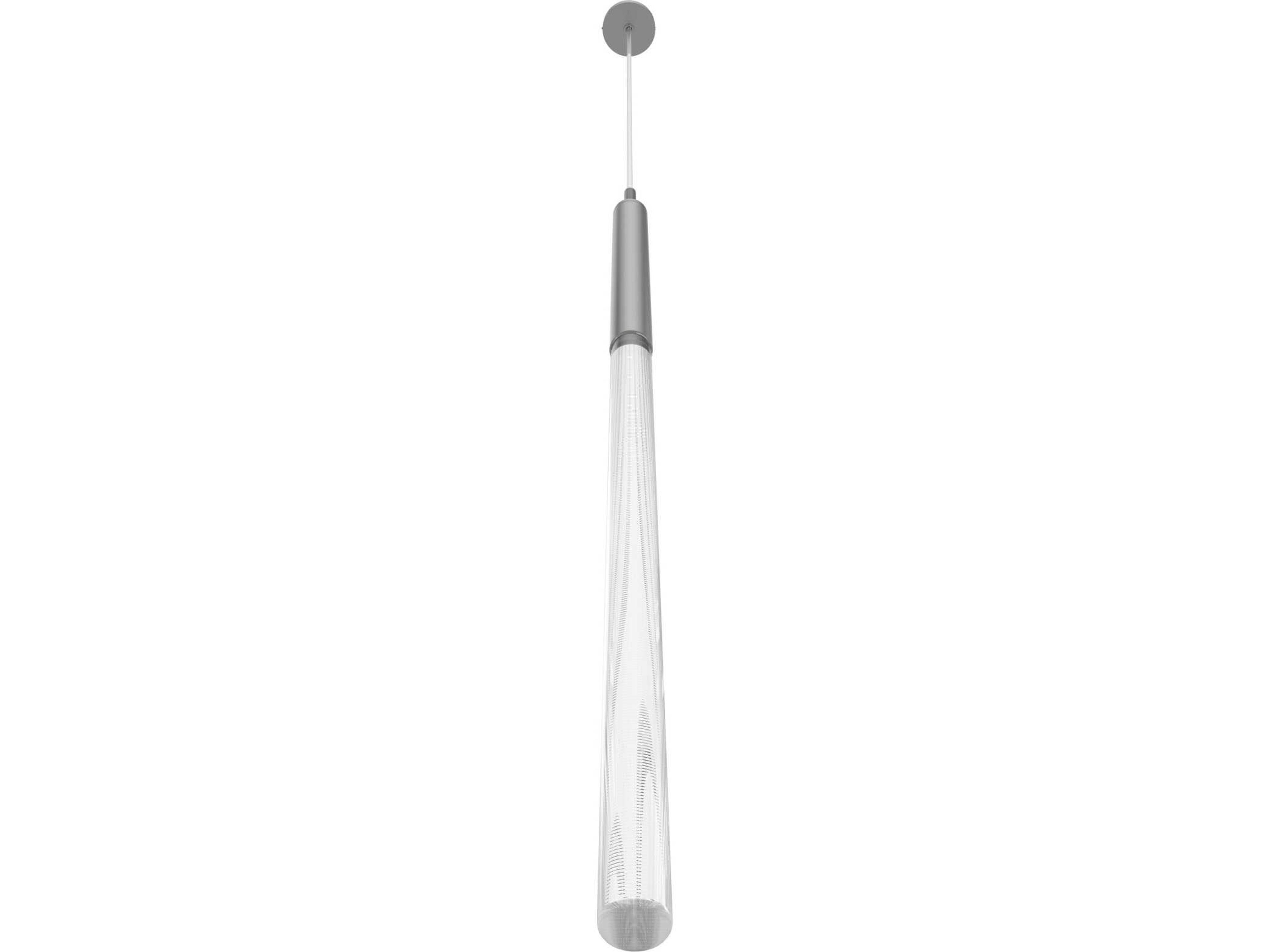 Avenue Lighting Main St 1-Light Polished Nickel Cylinder Linear Mini Pendant