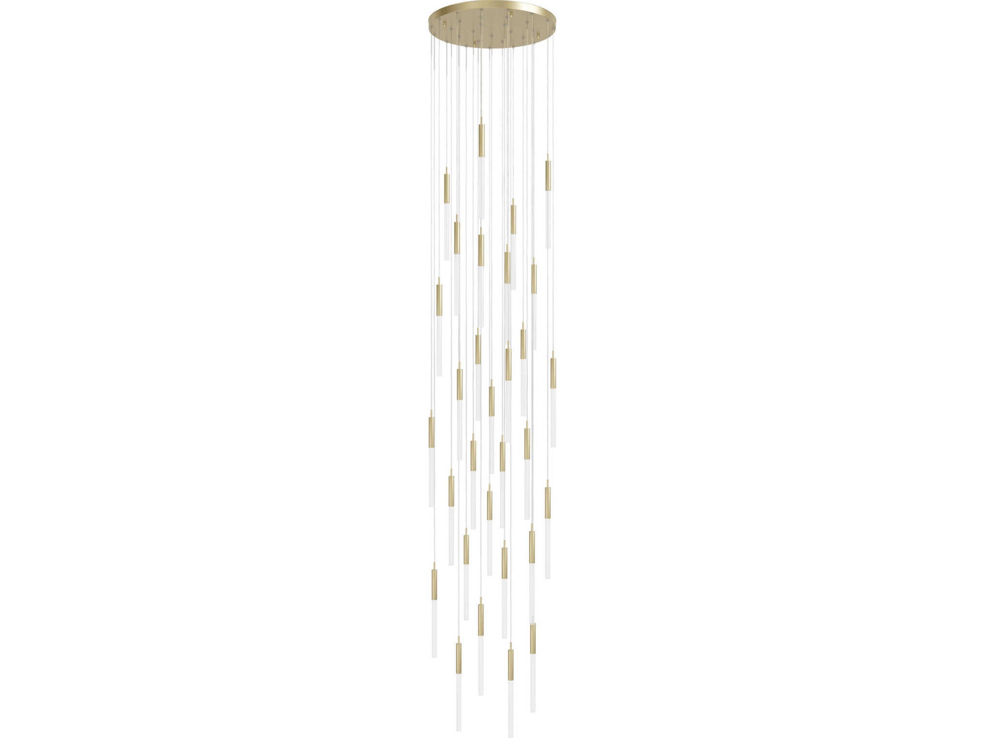 Main St. Multi Light Pendant Chandelier Brushed Brass