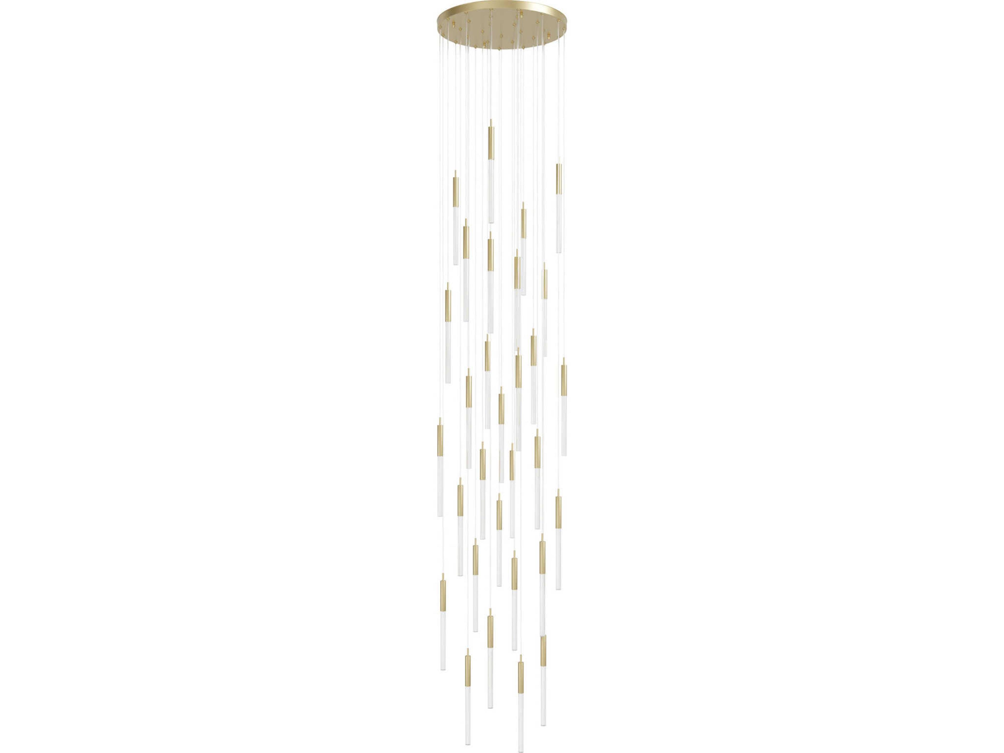 Main St. LED Pendant Chandelier in Brushed Brass