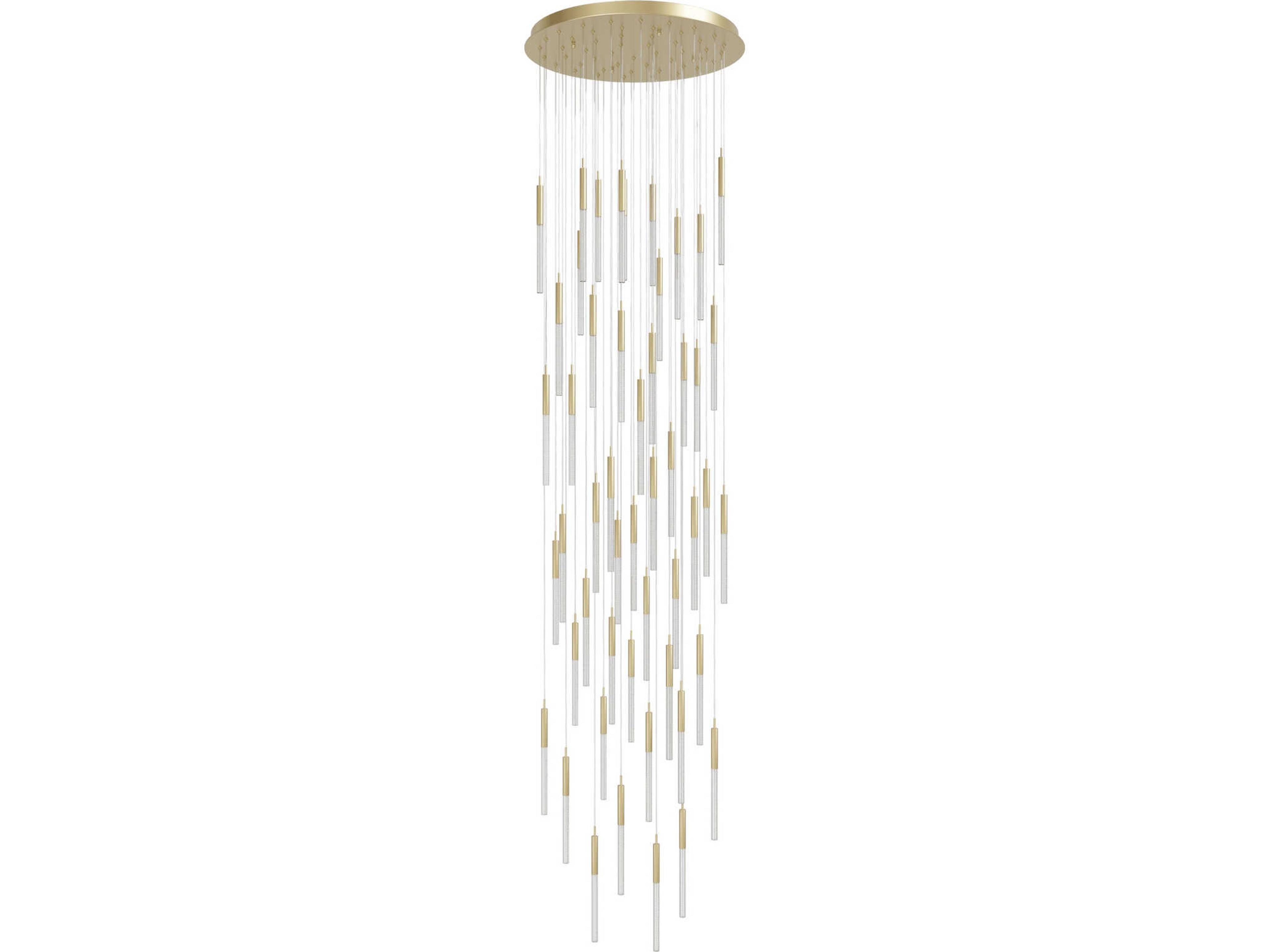 Boa 51-Light Multi-Light Pendant in Brushed Brass