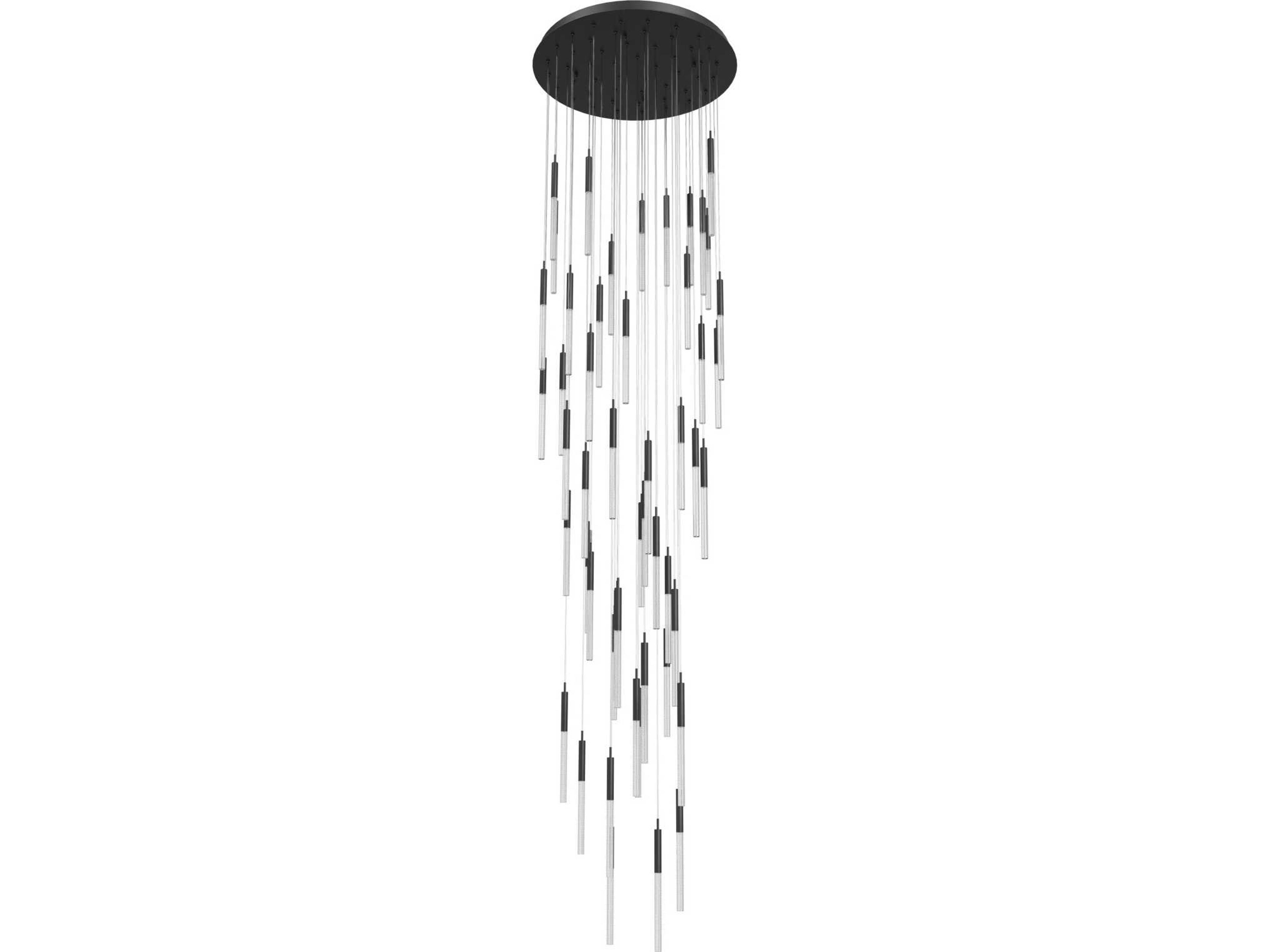 Avenue Lighting Main St 51-Light Black Pendant