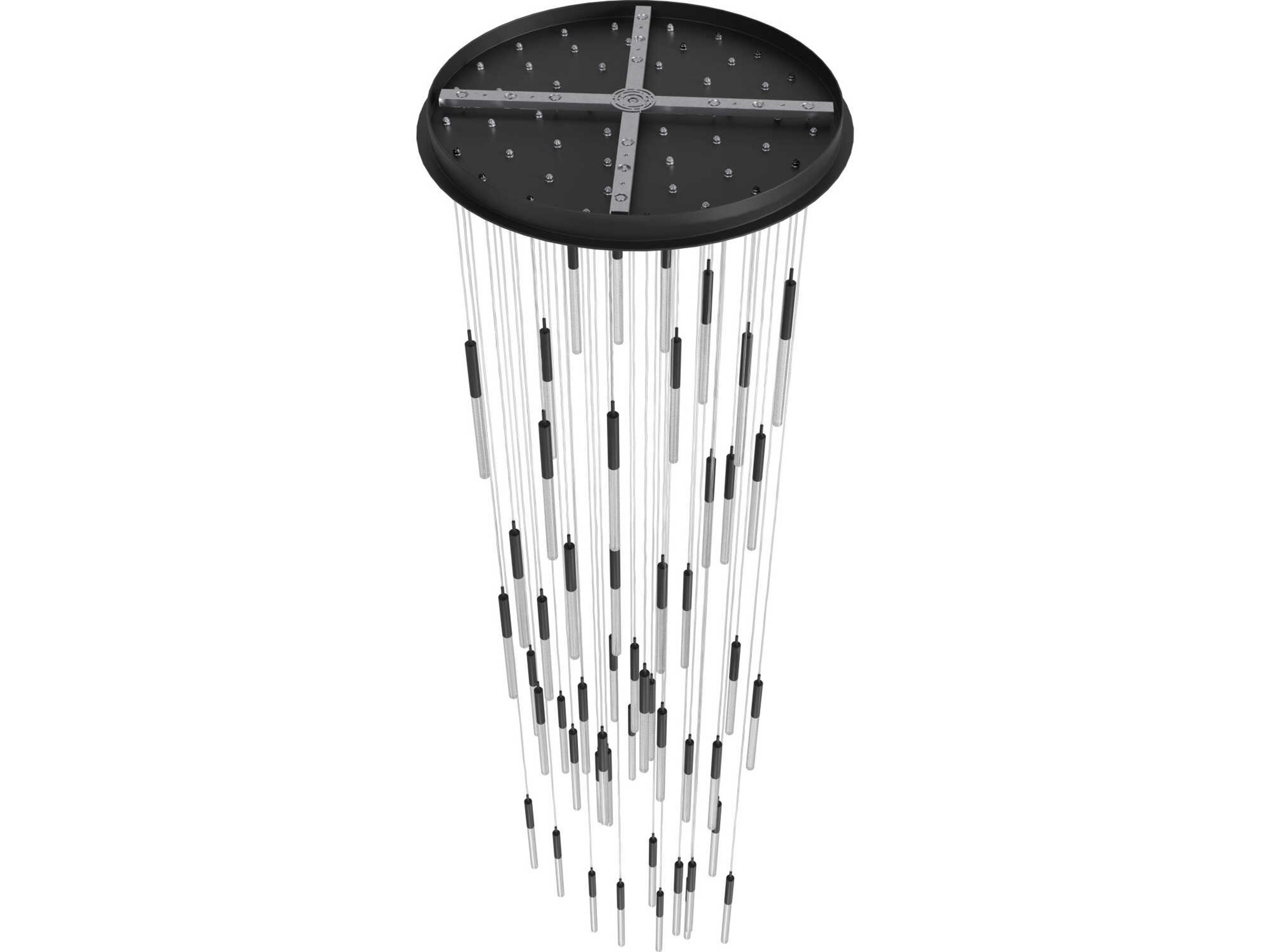 Avenue Lighting Main St 51-Light Black Pendant