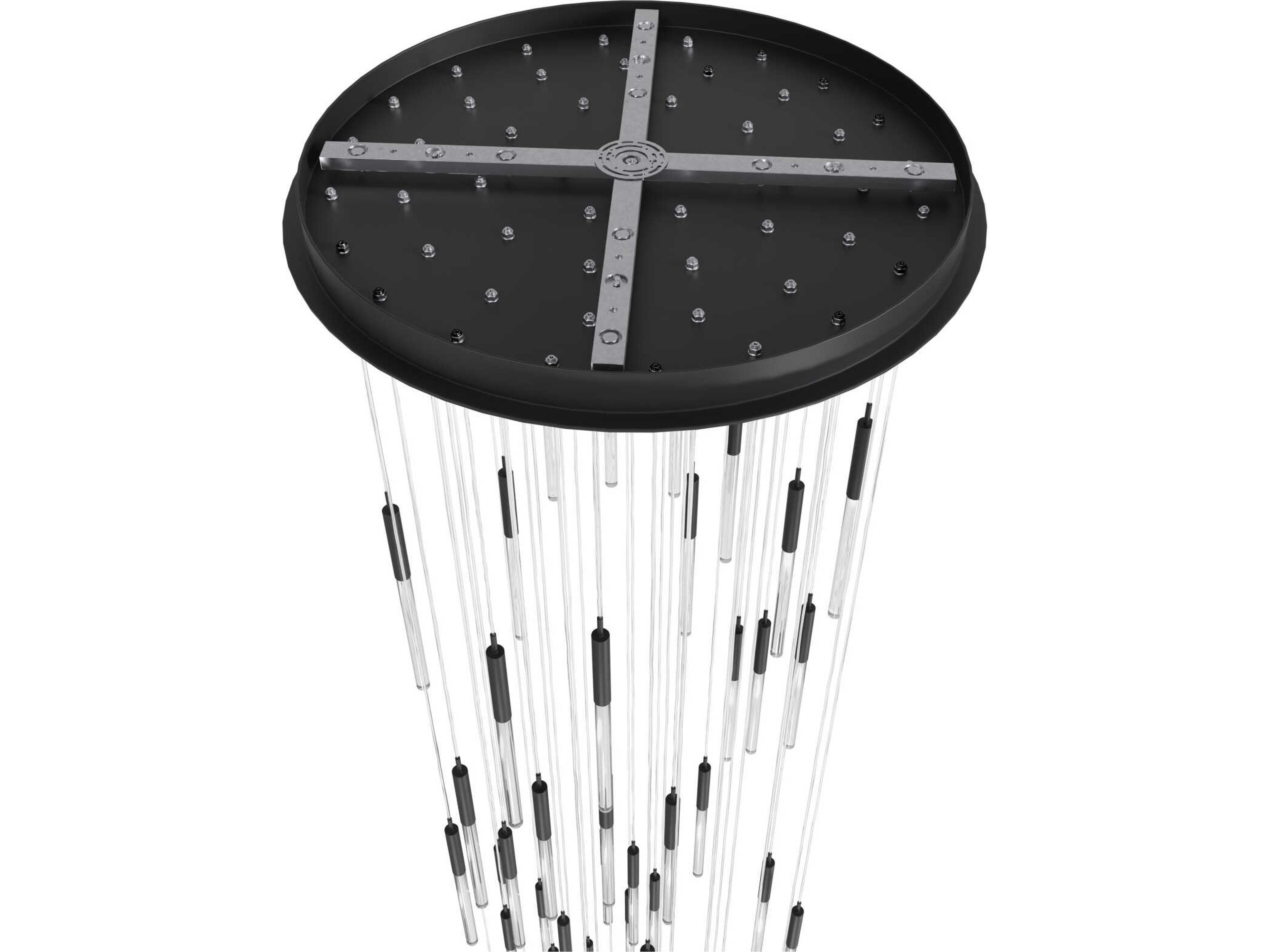 Avenue Lighting Main St 31-Light Black Pendant