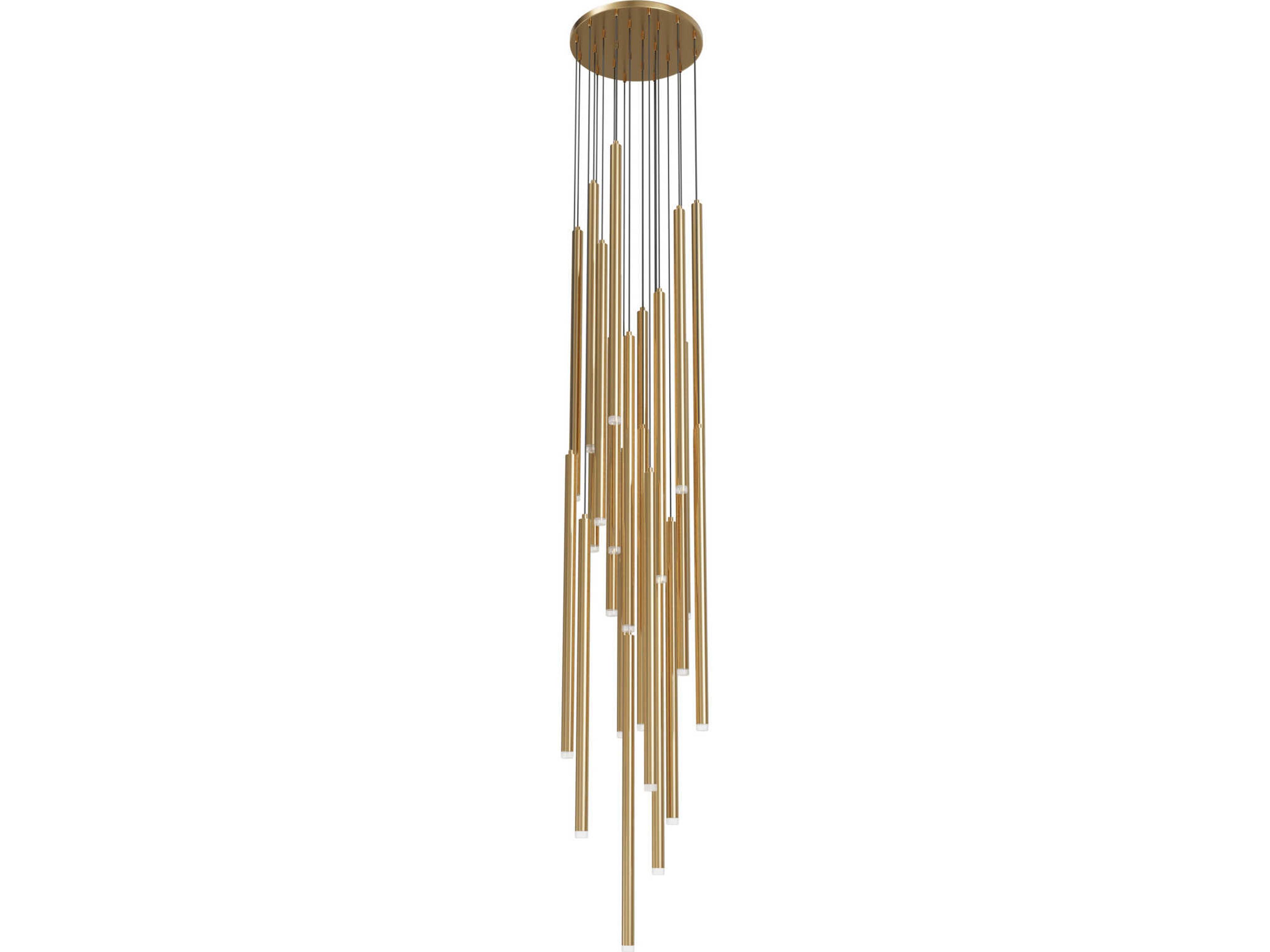 Avenue Lighting Filmore Ave 25-Light Aged Brass Linear Pendant