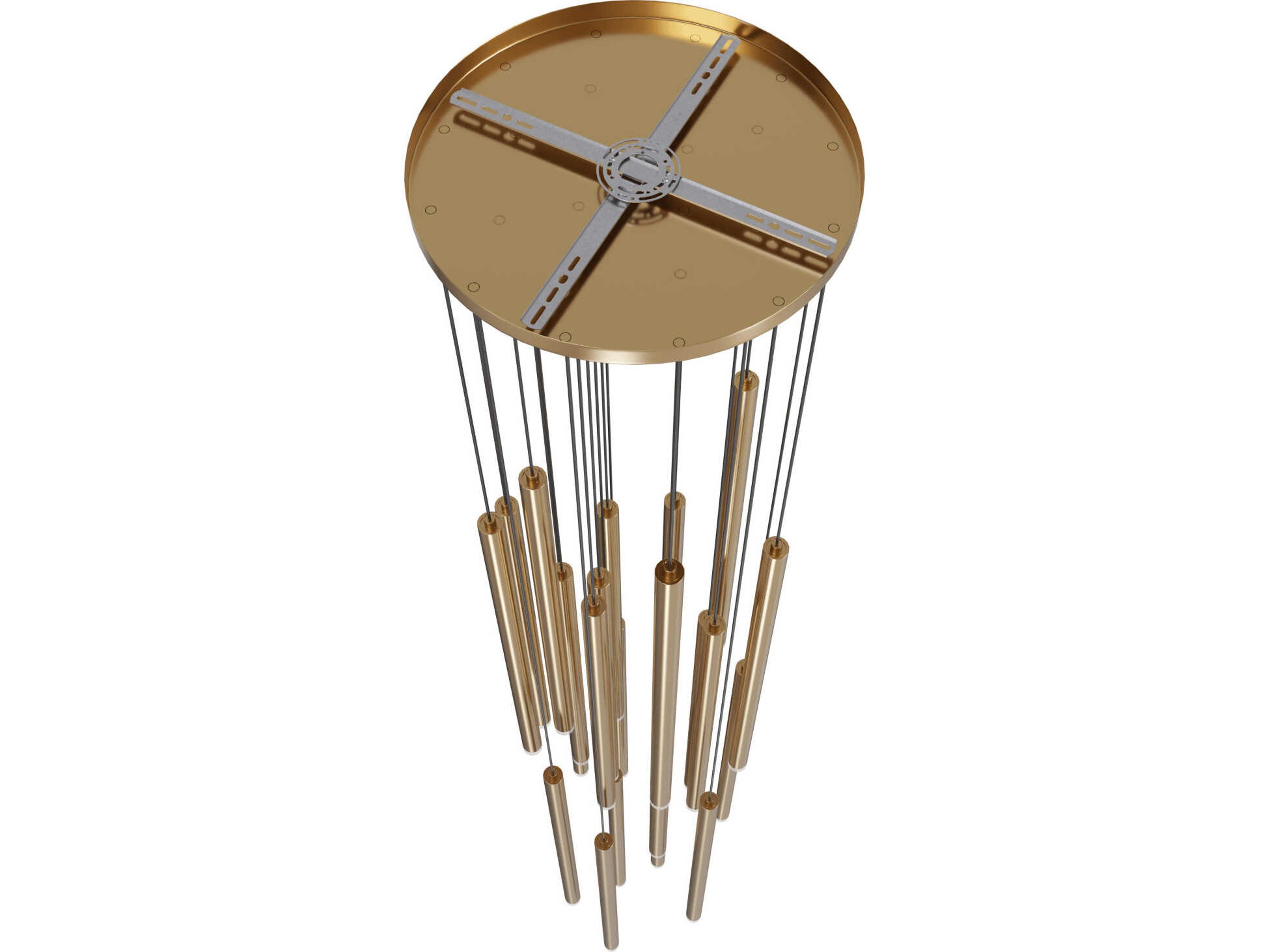 Avenue Lighting Filmore Ave 25-Light Aged Brass Linear Pendant