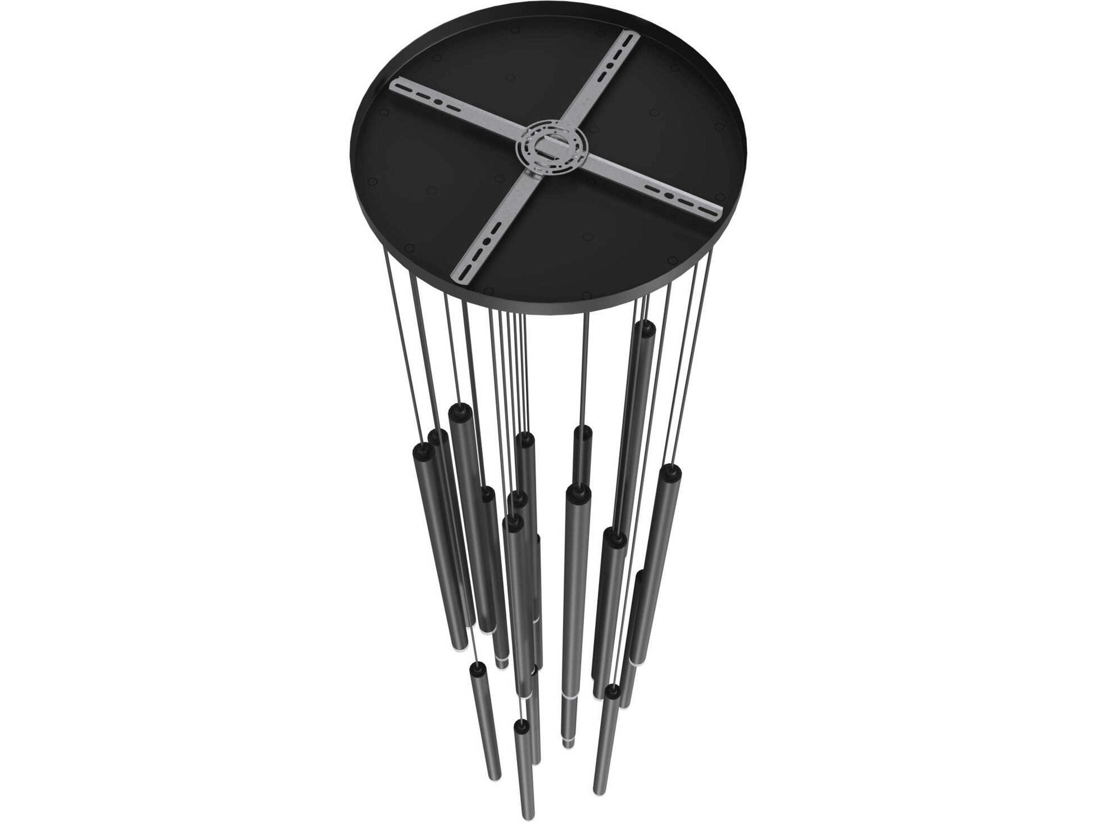 Avenue Lighting Filmore Ave 25-Light Black Linear Pendant