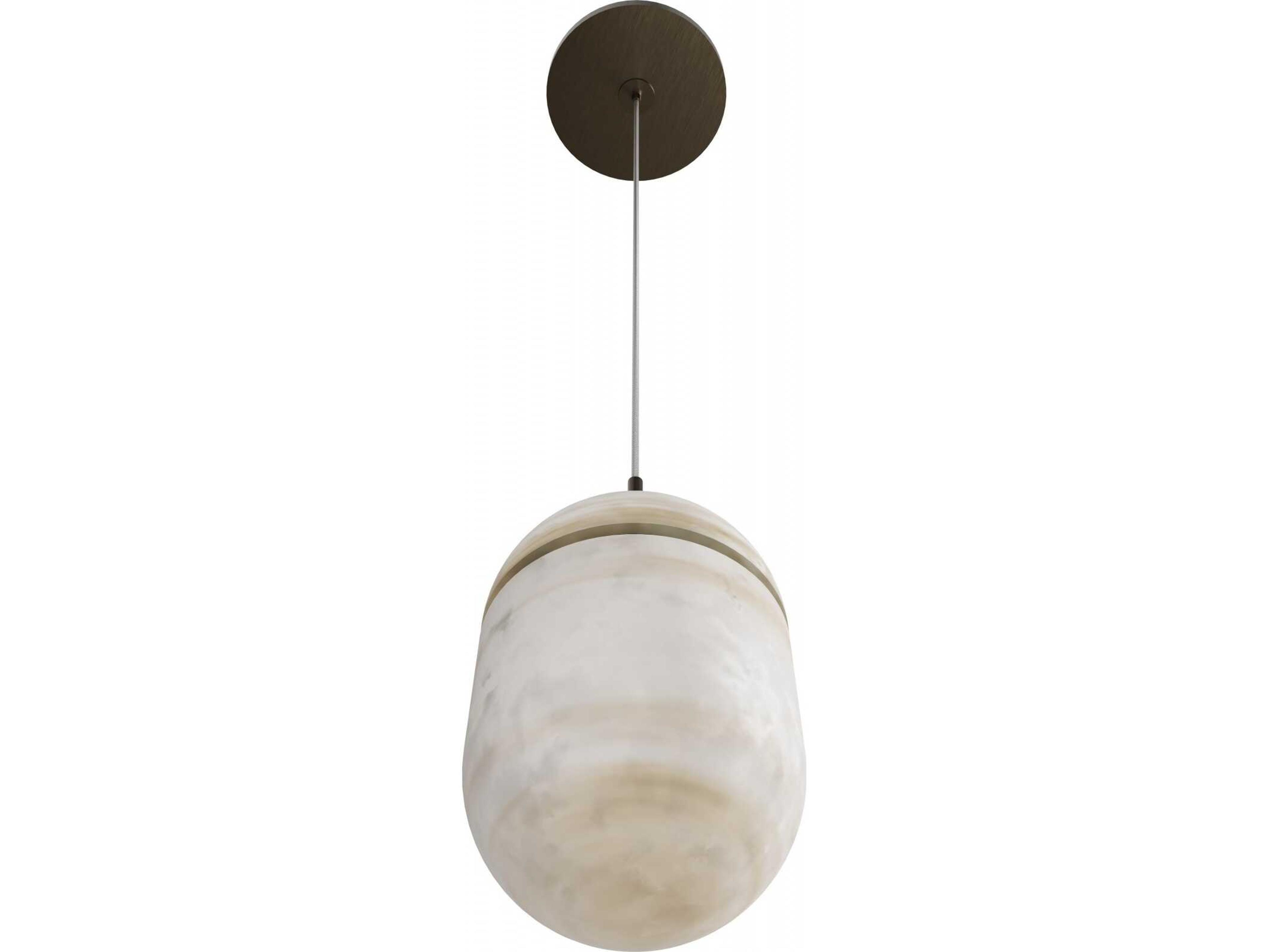 Avenue Lighting Sedona 1-Light Aged Brass Mini Pendant