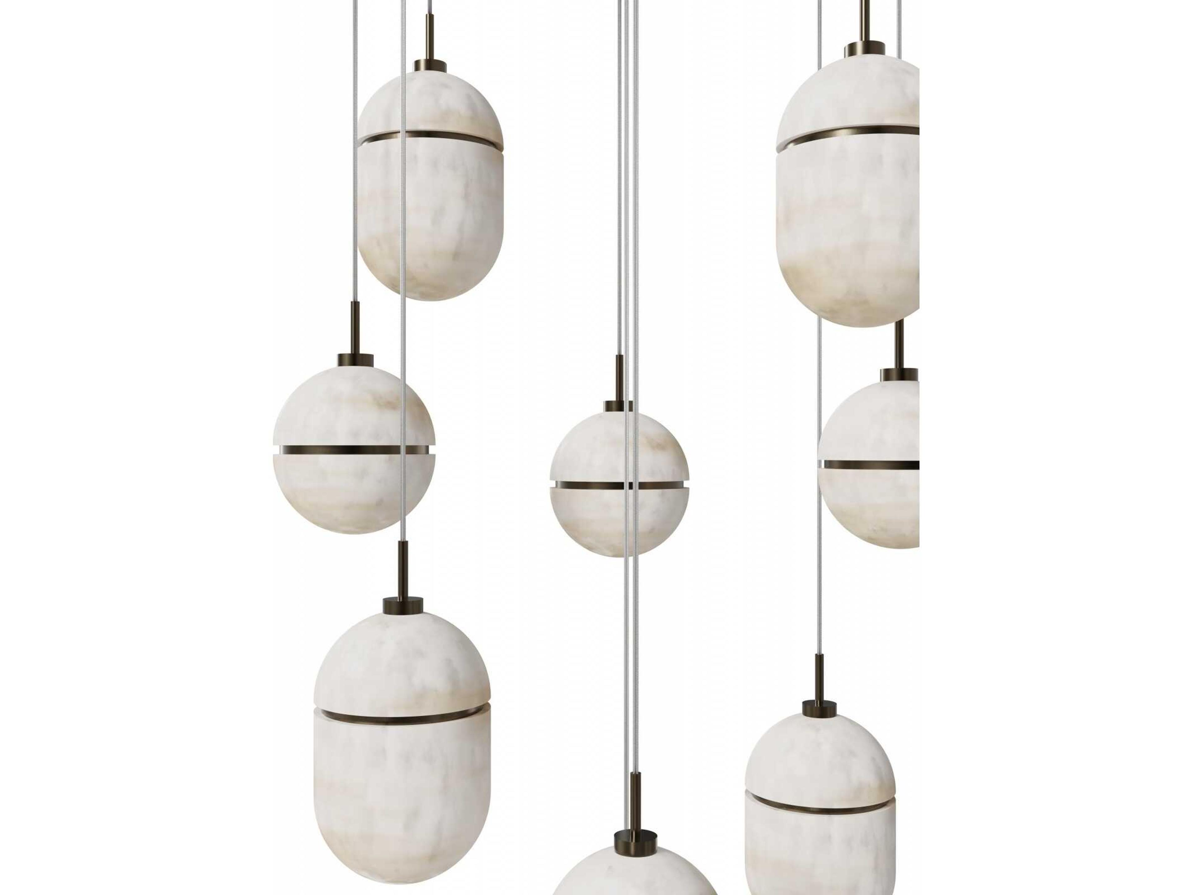 Avenue Lighting Sedona 9-Light Aged Brass Pendant