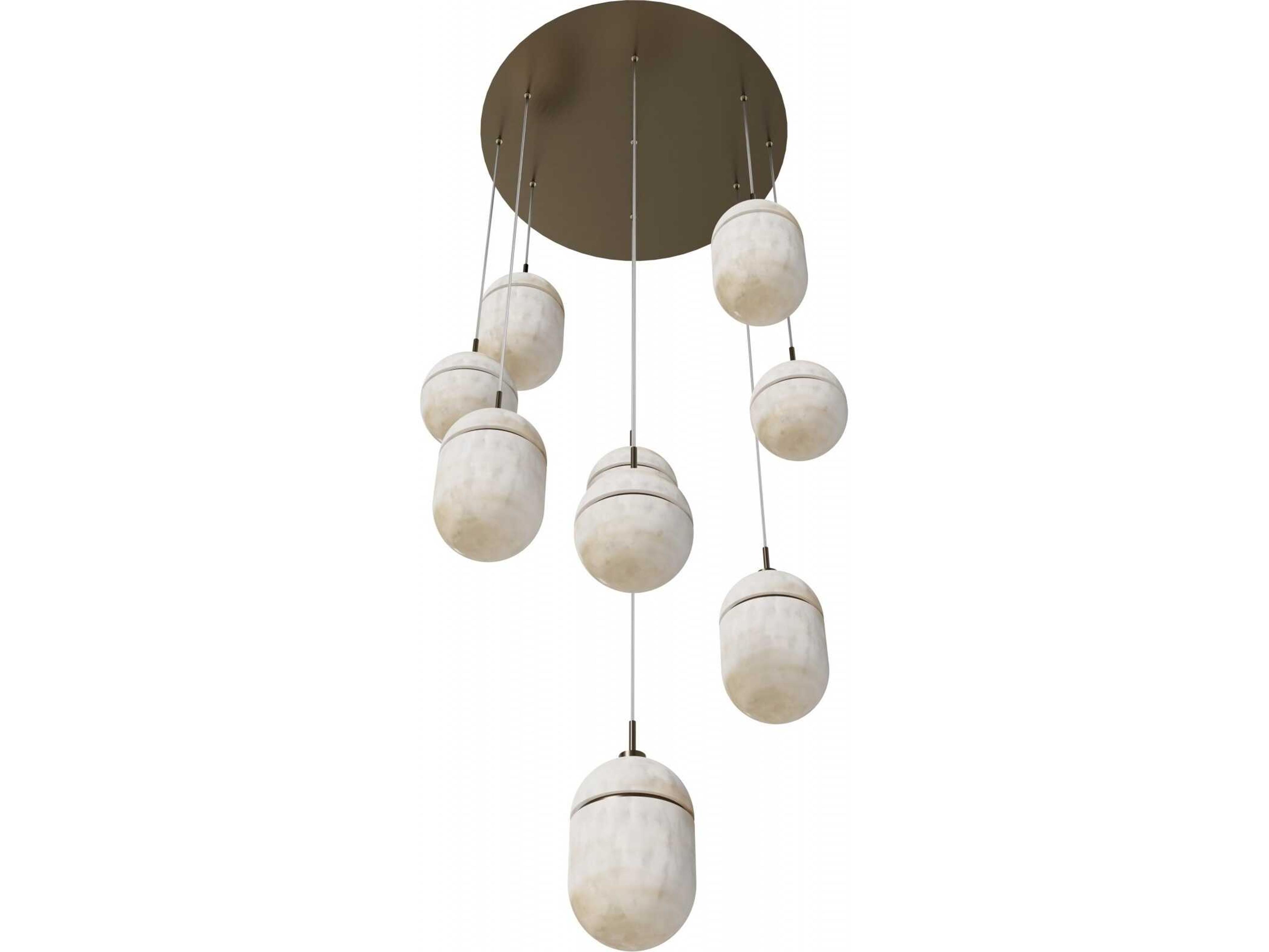 Avenue Lighting Sedona 9-Light Aged Brass Pendant