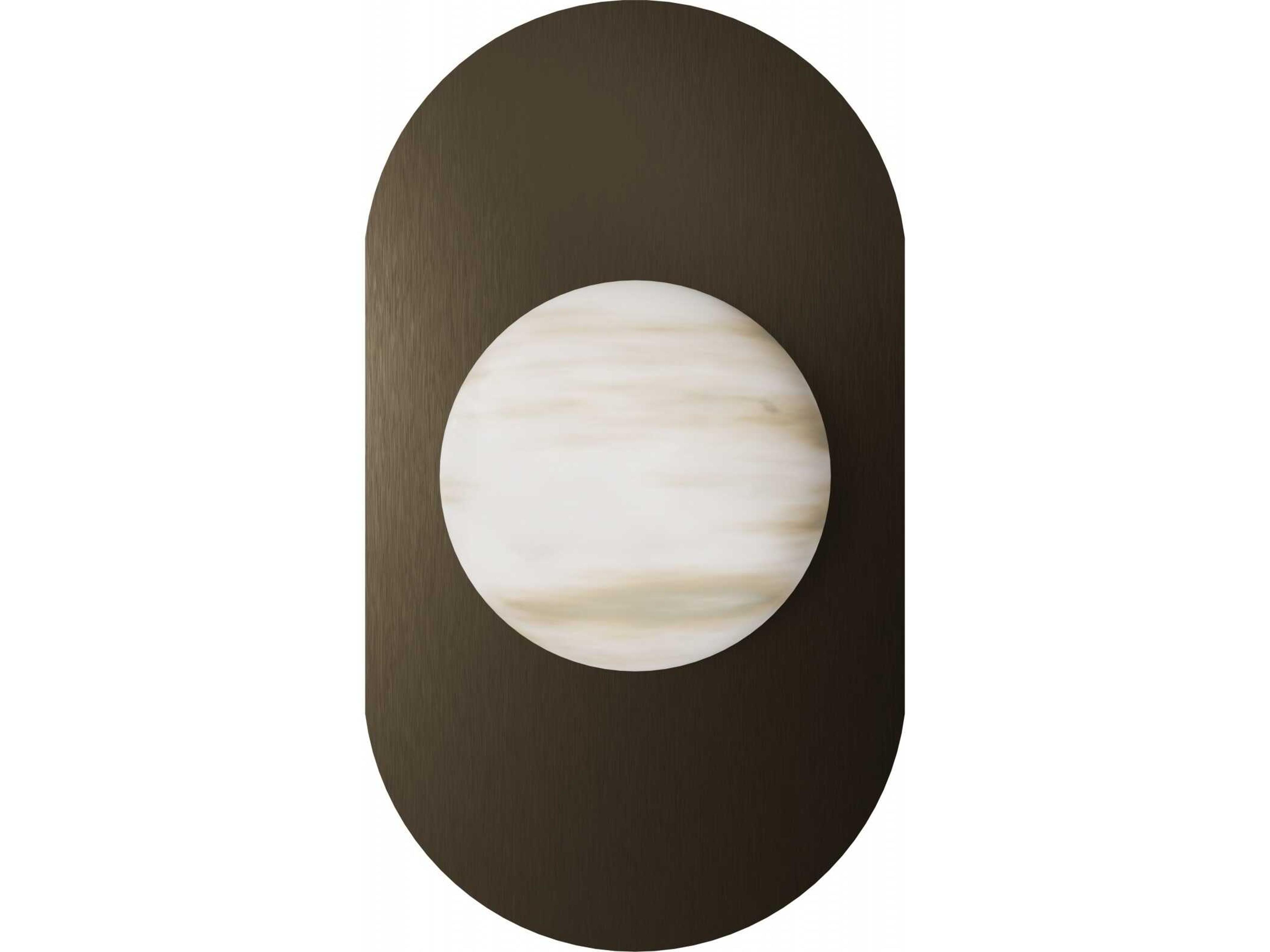Sedona Wall Sconce in Aged Brass and Alabaster