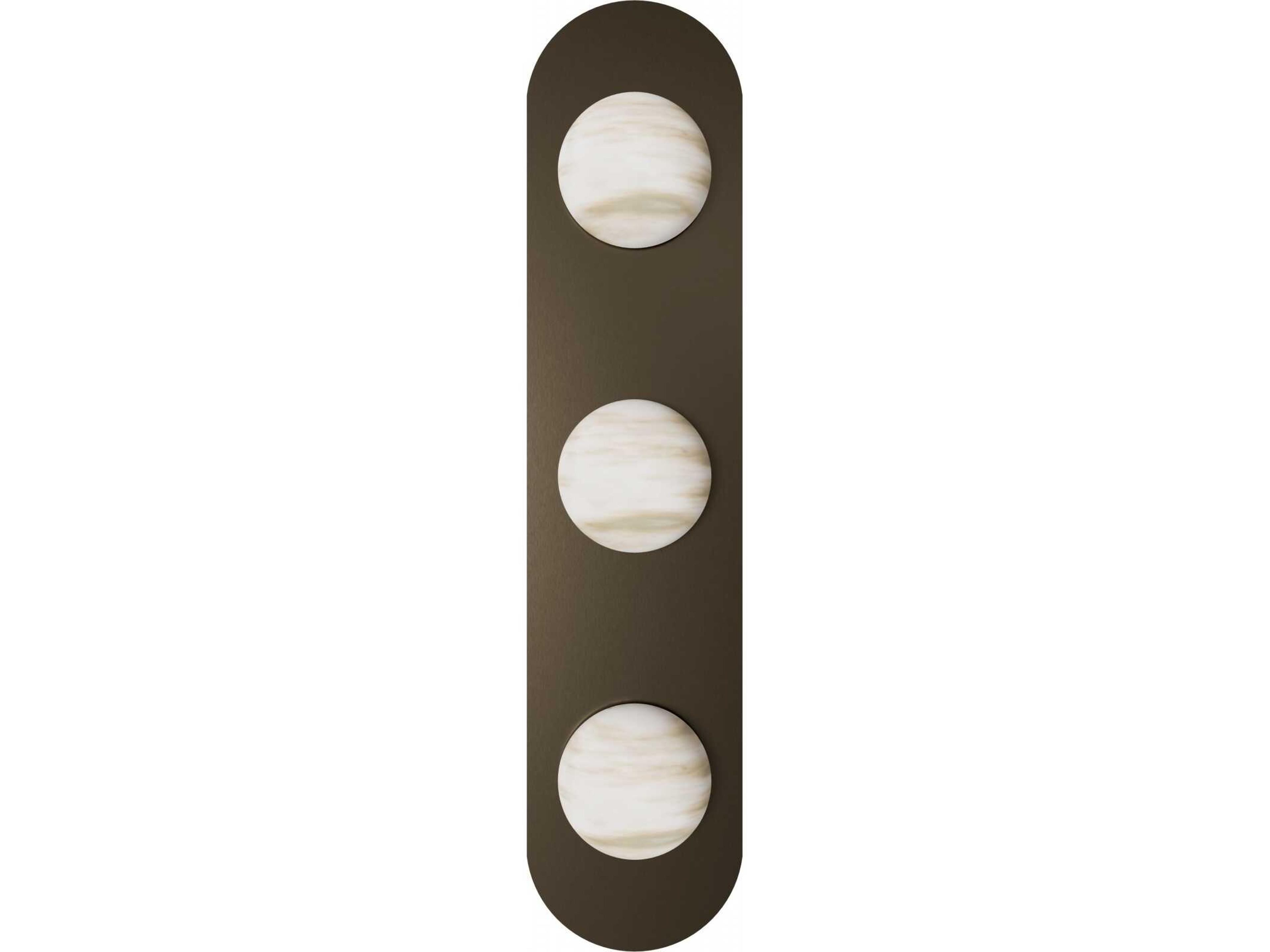 Sedona Wall Sconce in Alabaster and Aged Brass