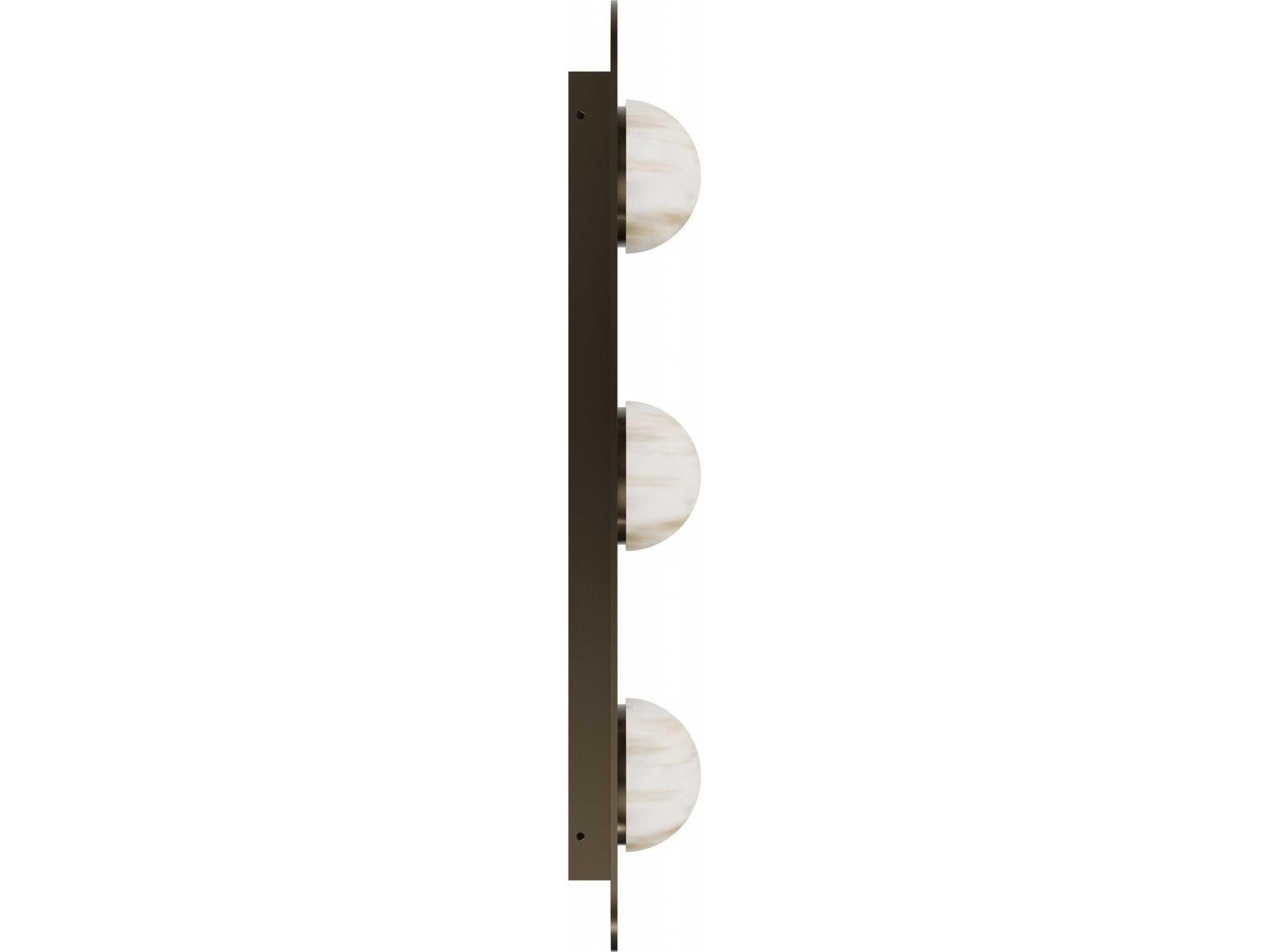 Avenue Lighting Sedona 3-Light Aged Brass Wall Sconce