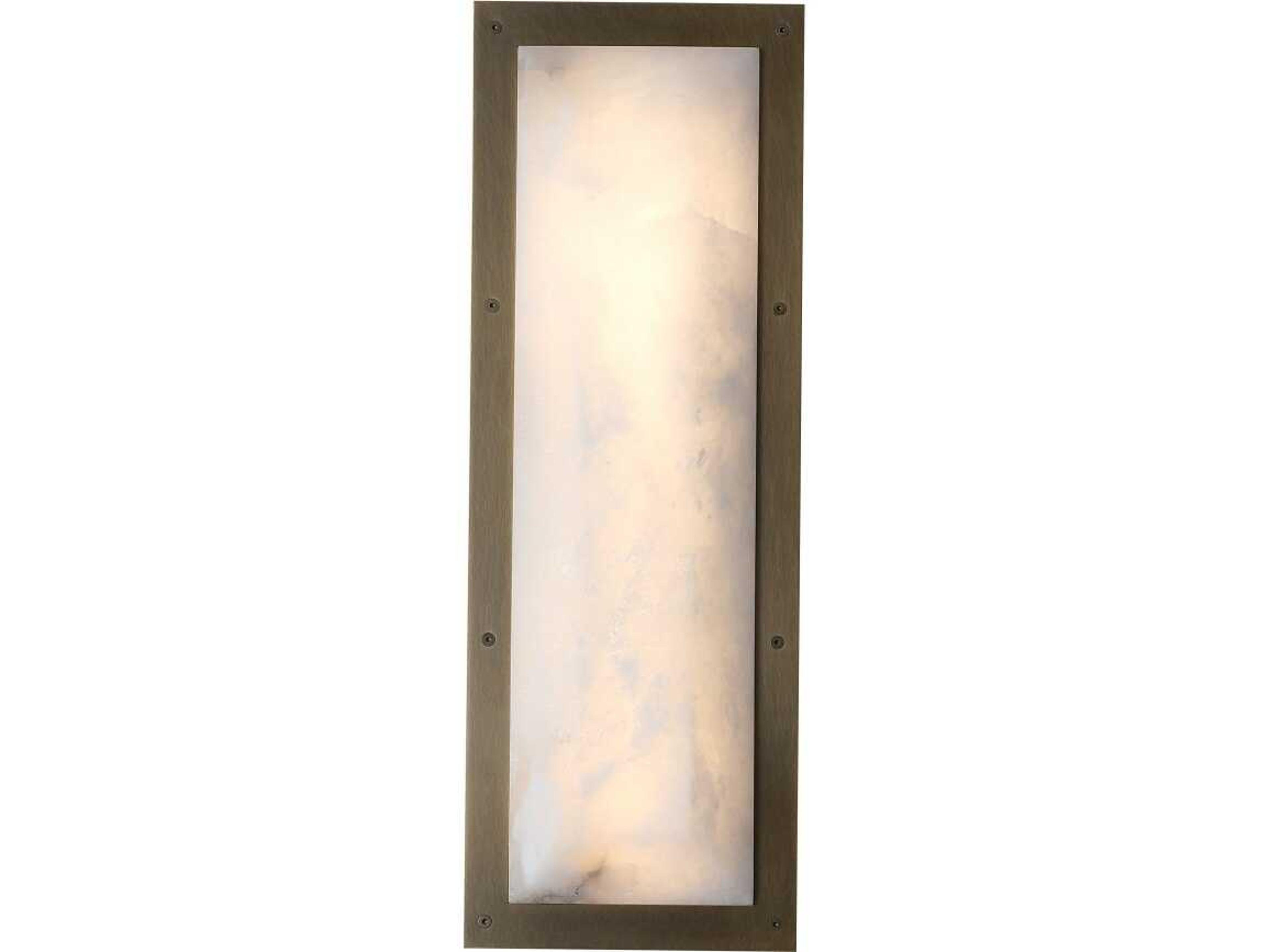 Sedona Wall Sconce in Aged Brass and Alabaster