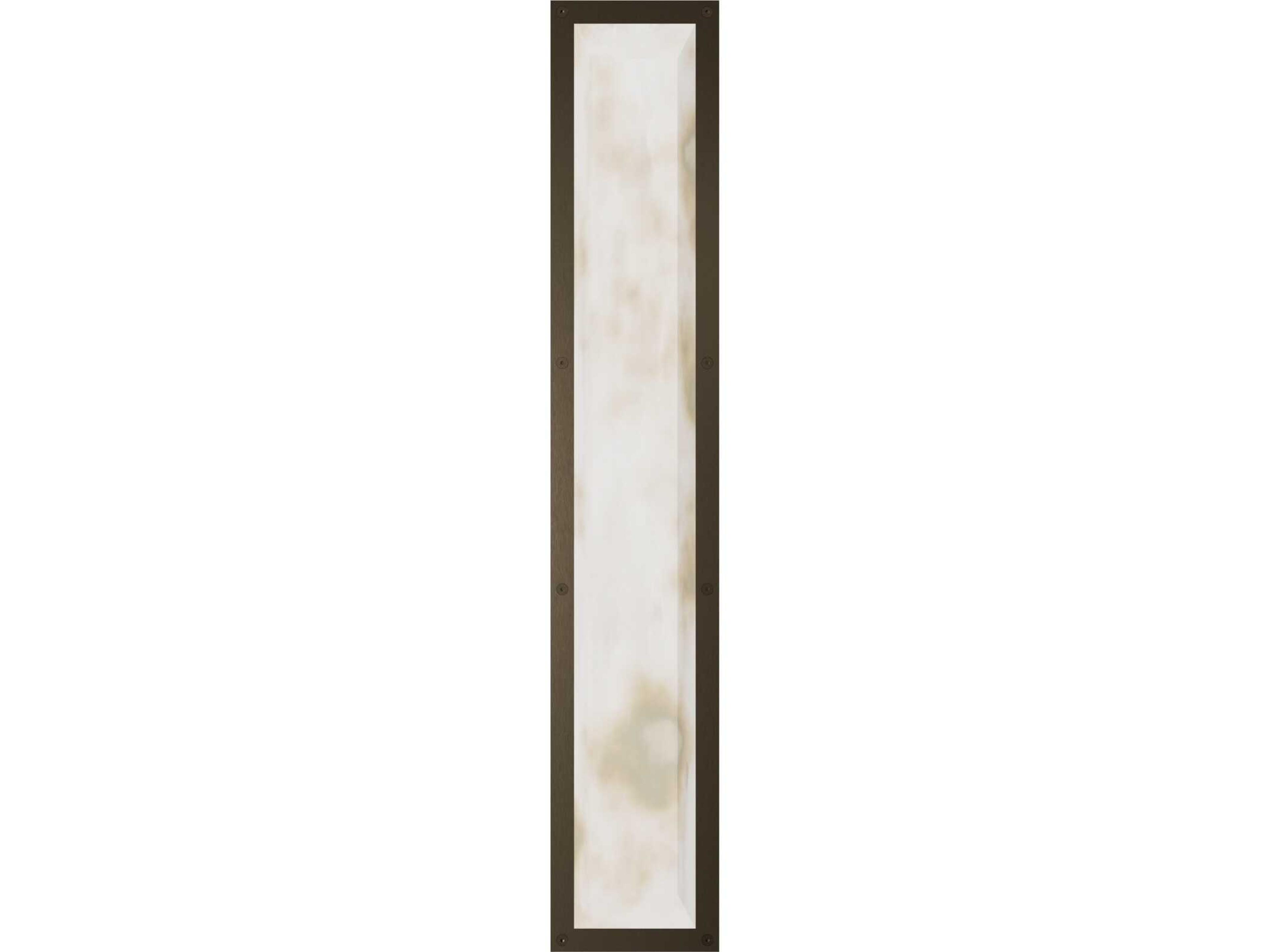 Sedona LED Wall Sconce in Alabaster and Aged Brass