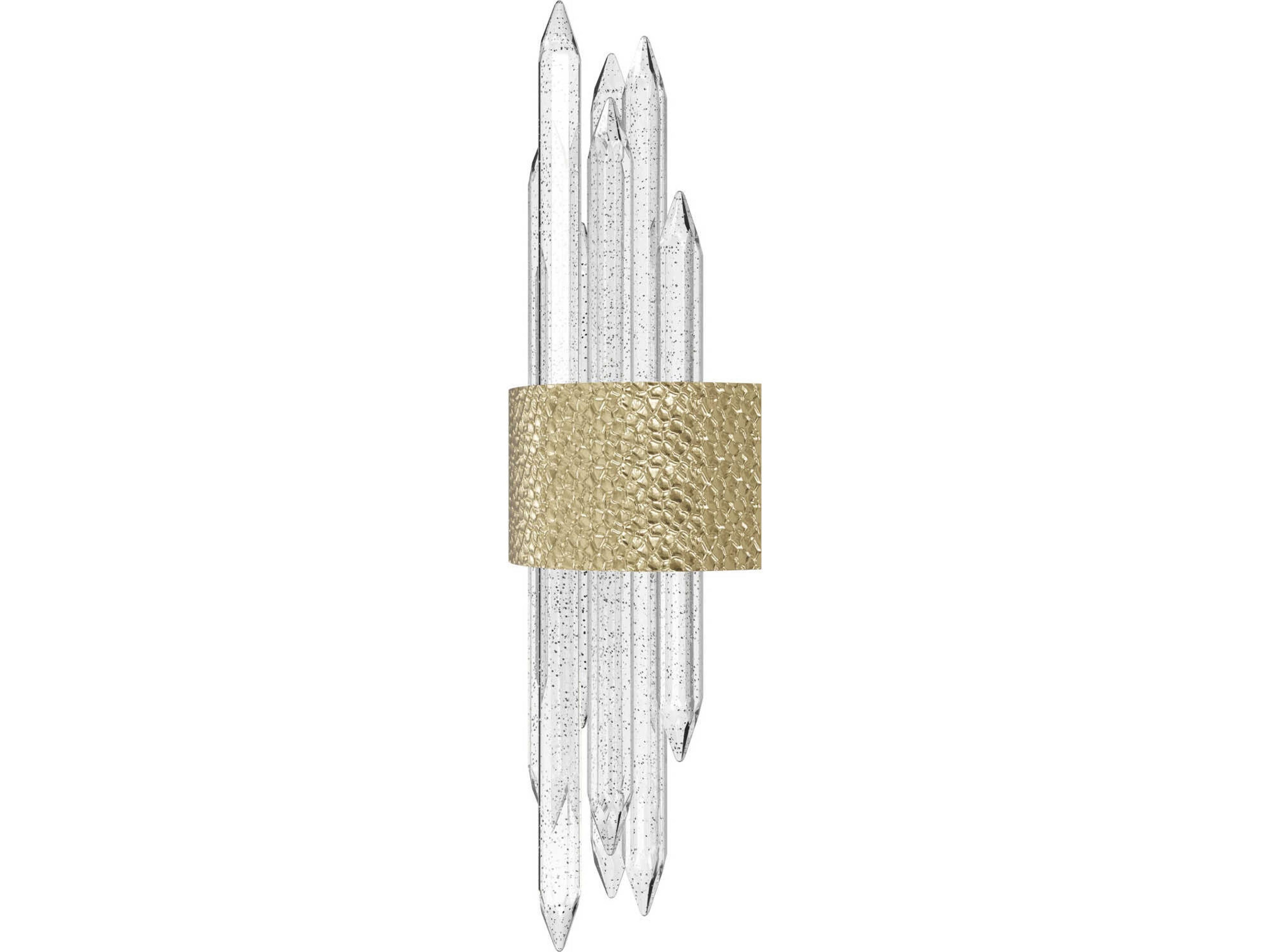 Avenue Lighting Aspen Hammered Brush Brass Wall Sconce