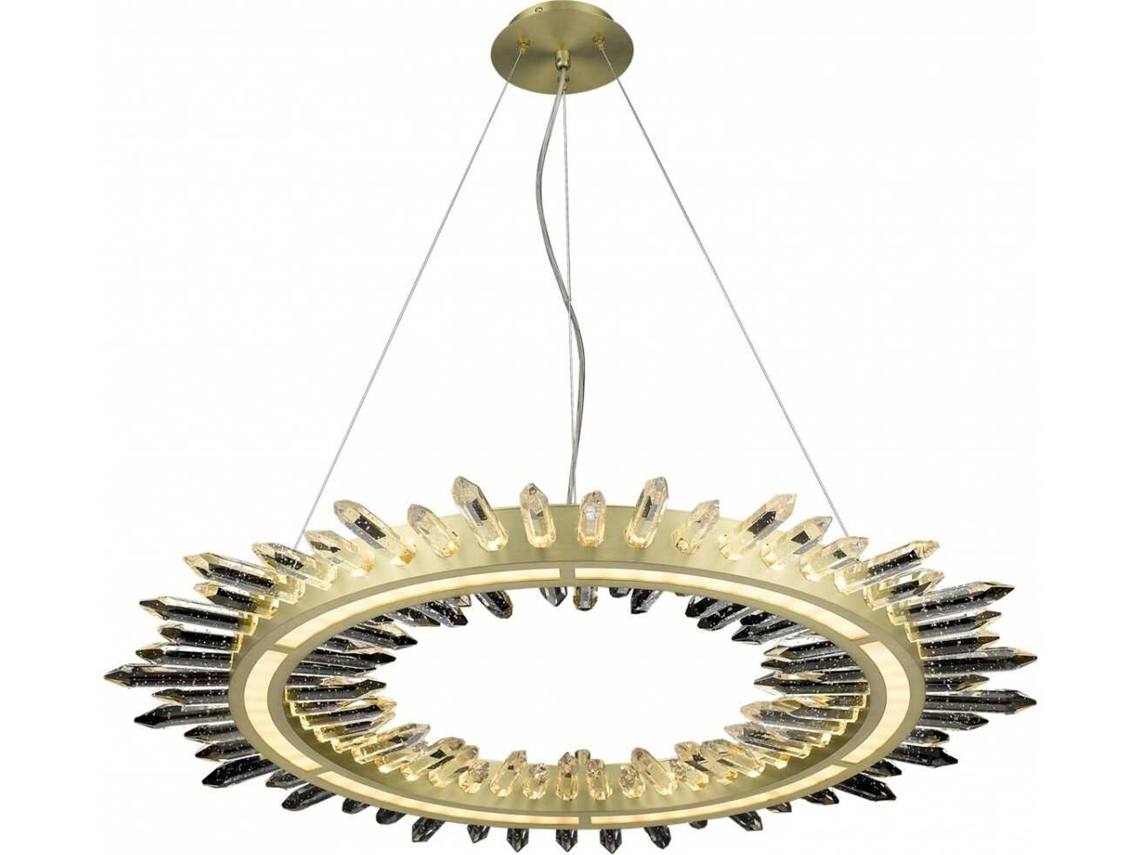 Aspen Pendant Ceiling Light Brushed Brass Modern