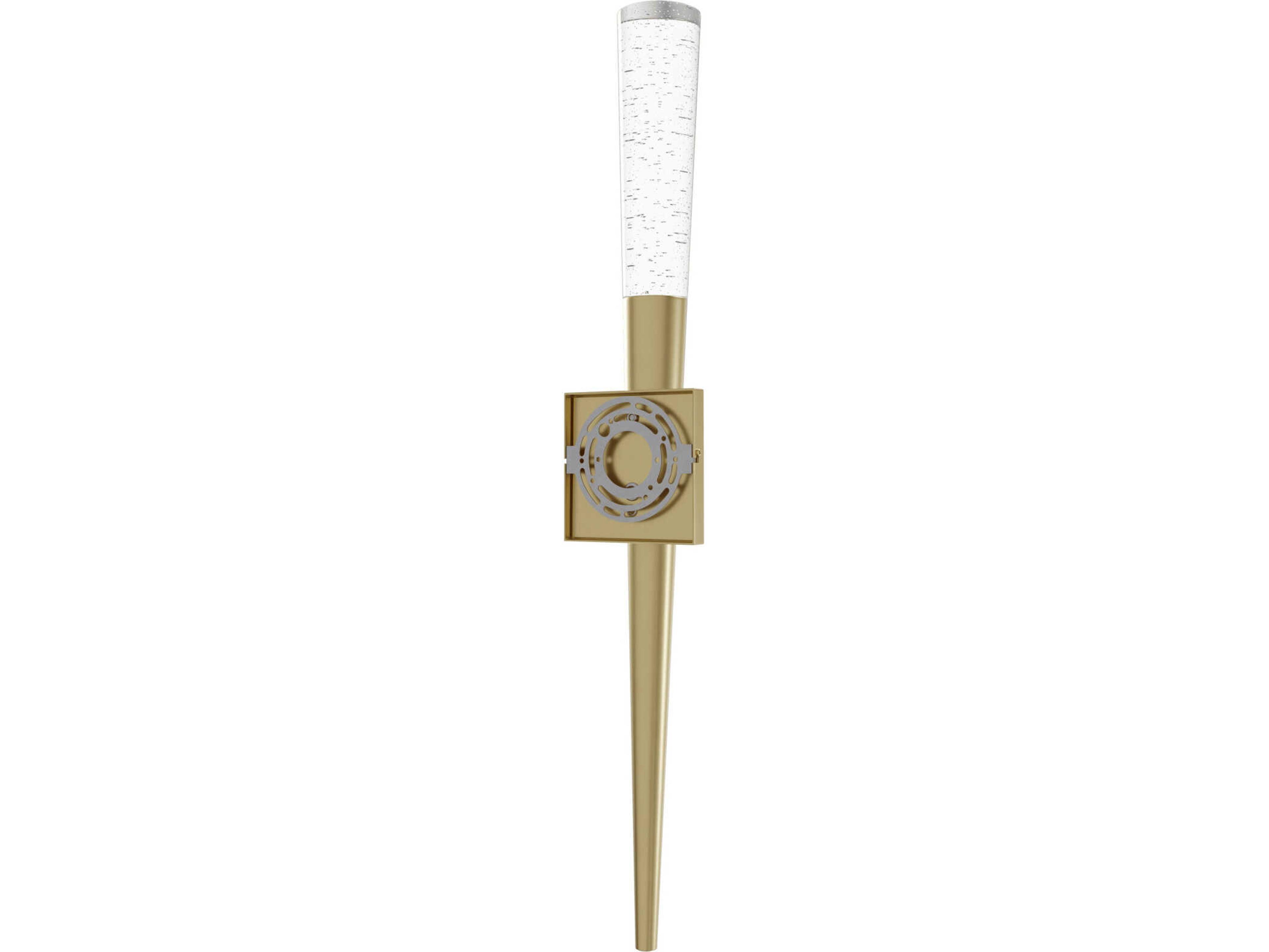 Avenue Lighting The Original Glacier 1-Light Brushed Brass Wall Sconce