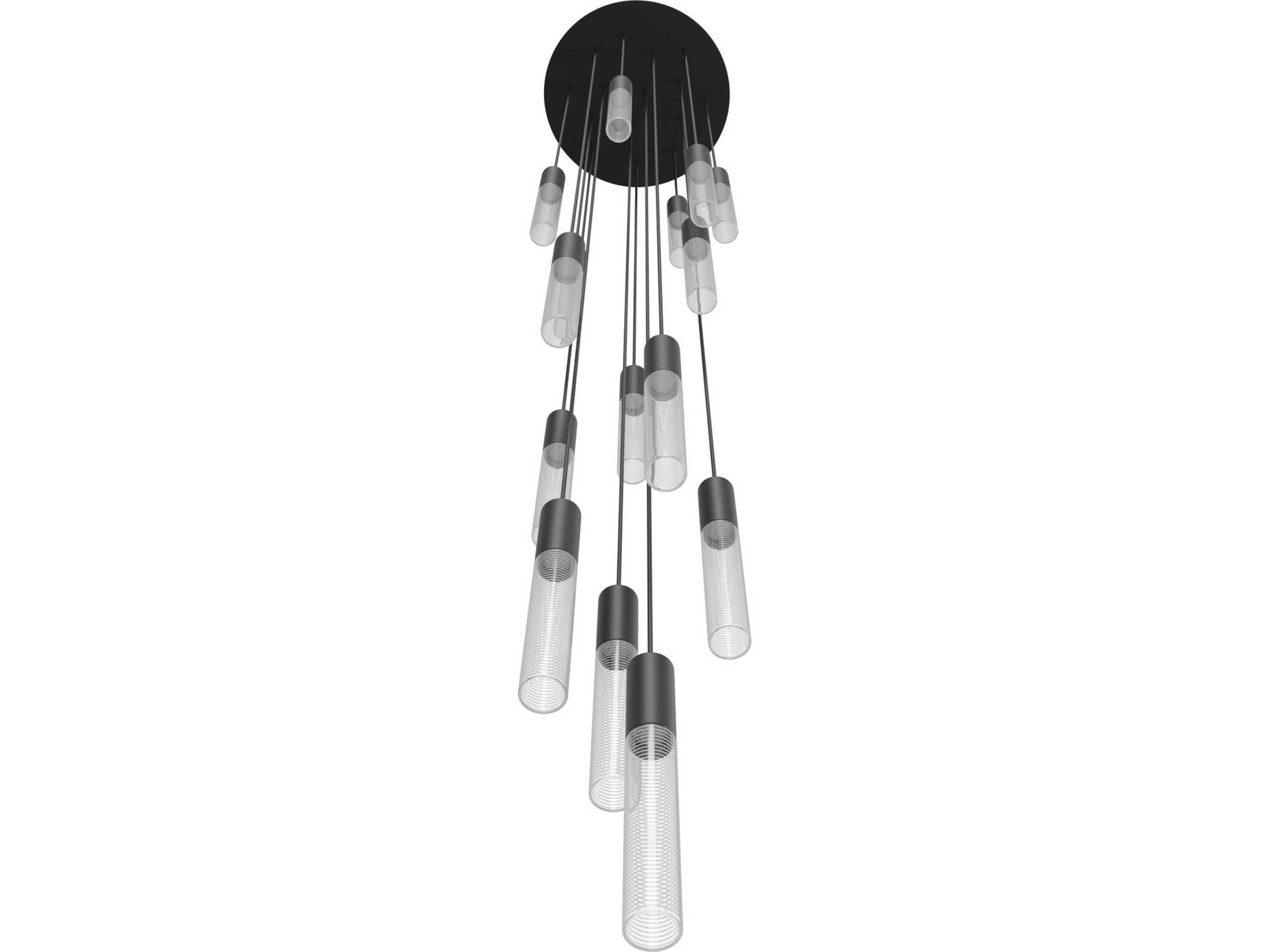 Avenue Lighting Strand 15-Light Black Linear Pendant