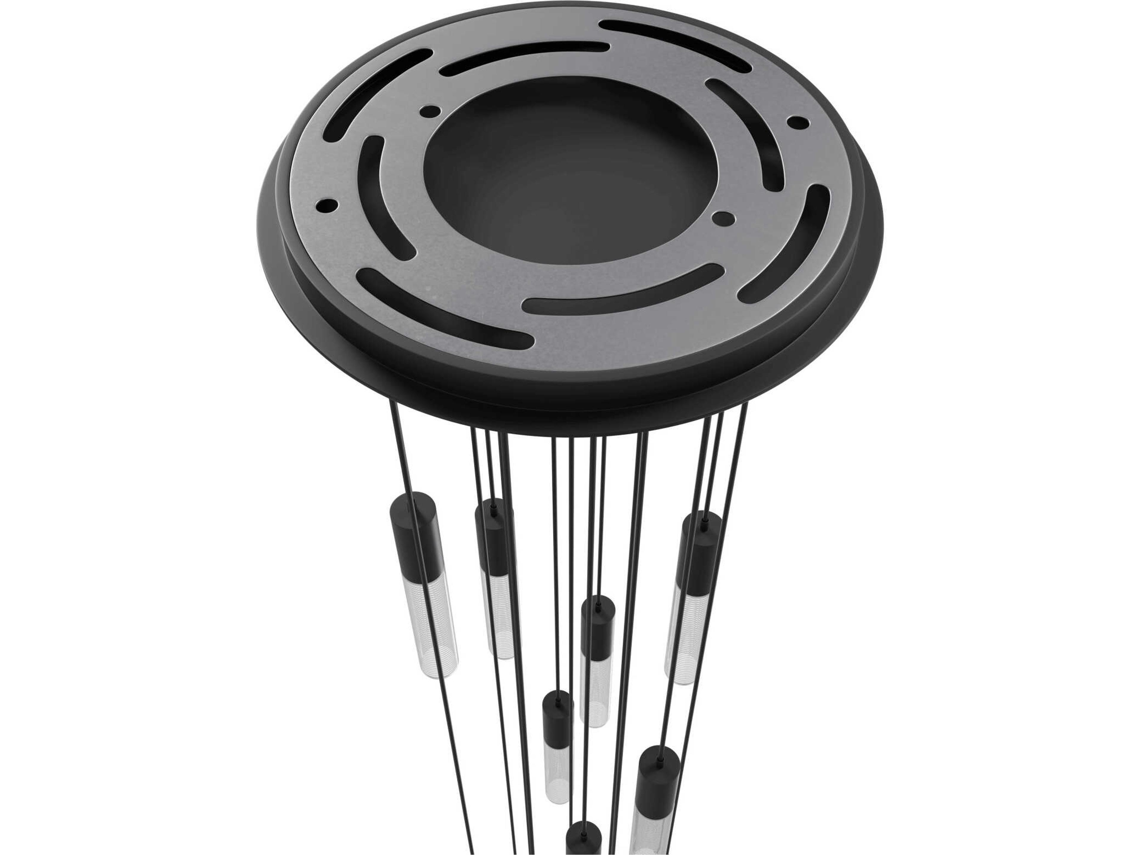 Avenue Lighting Strand 15-Light Black Linear Pendant