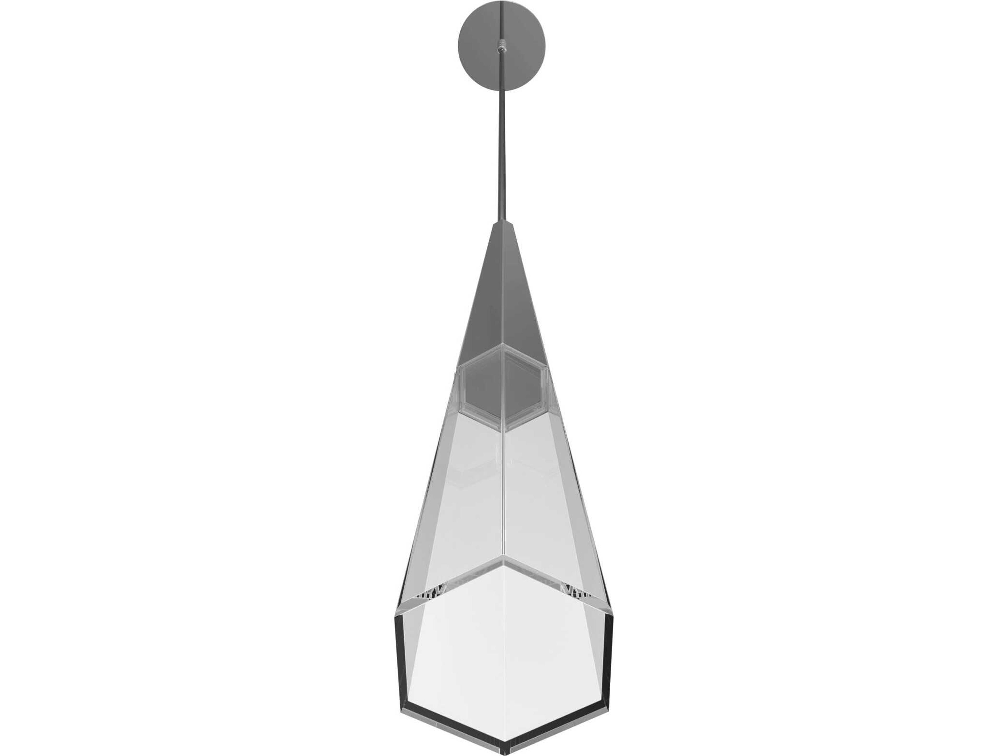 Avenue Lighting Avalon 1-Light Polished Chrome Linear Mini Pendant