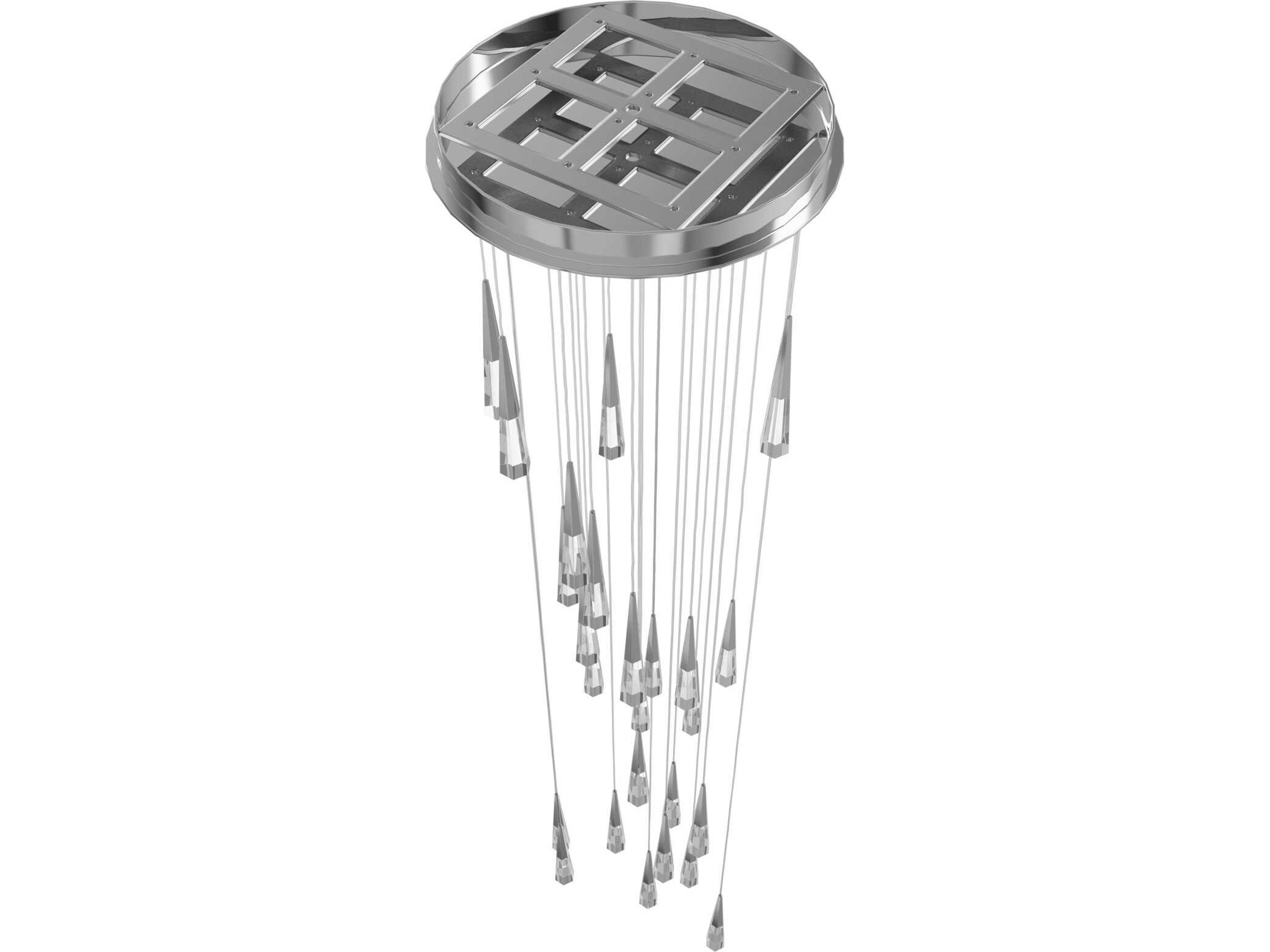 Avenue Lighting Avalon 25-Light Polished Chrome Linear Pendant