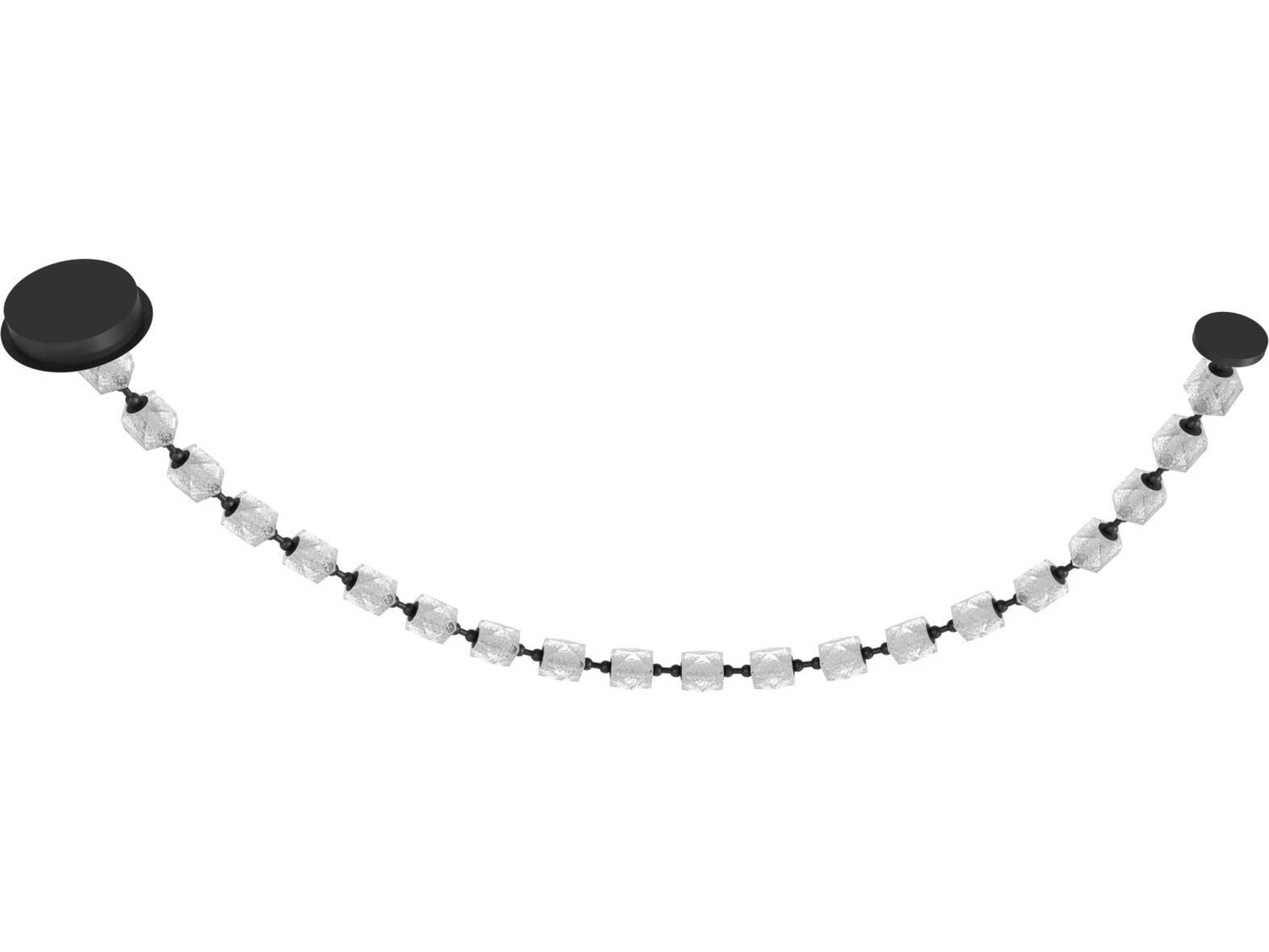 Avenue Lighting Beluga 20-Light Black Geometric Pendant