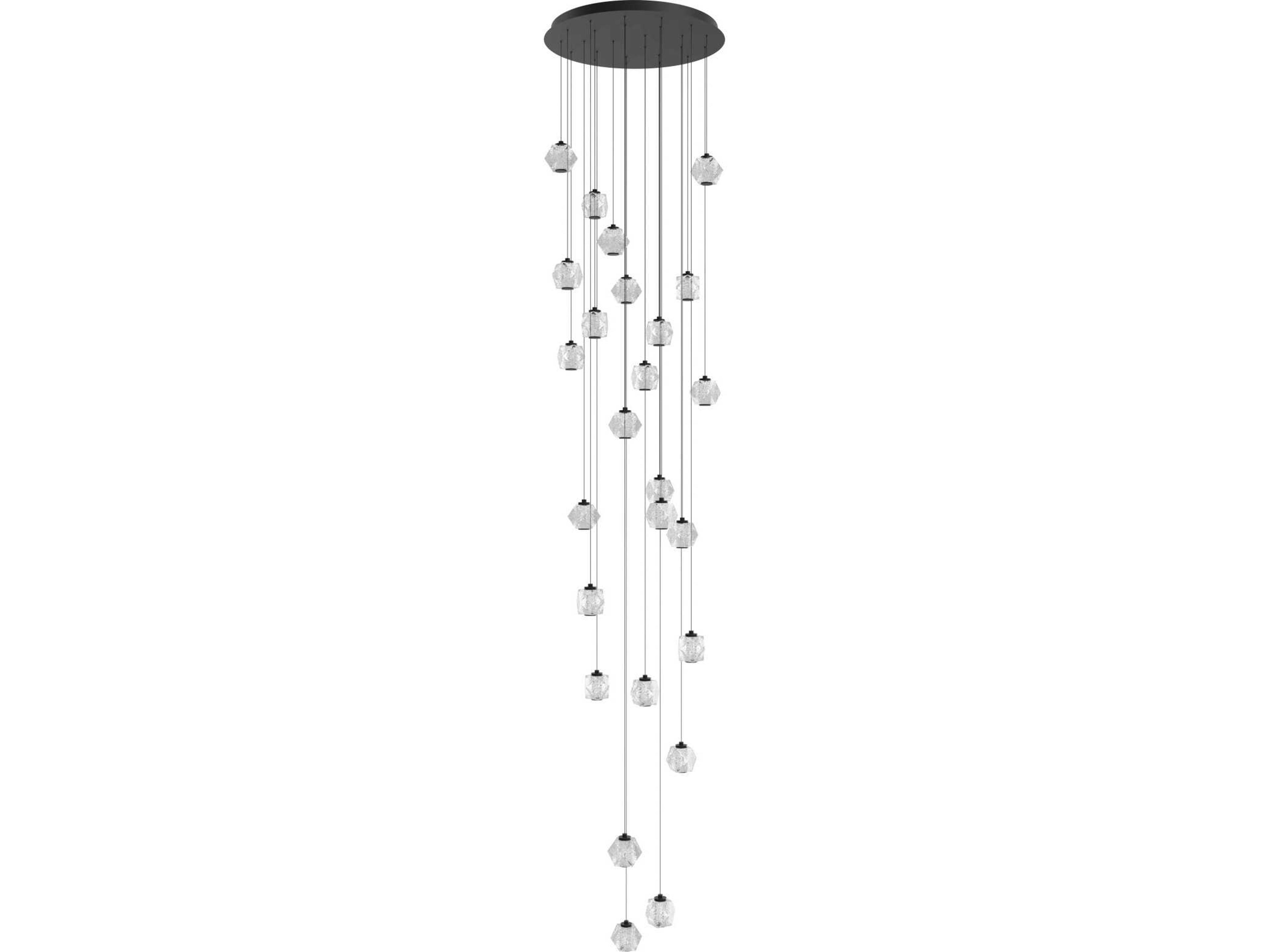 Beluga 25-Light LED Multi Light Pendant in Black