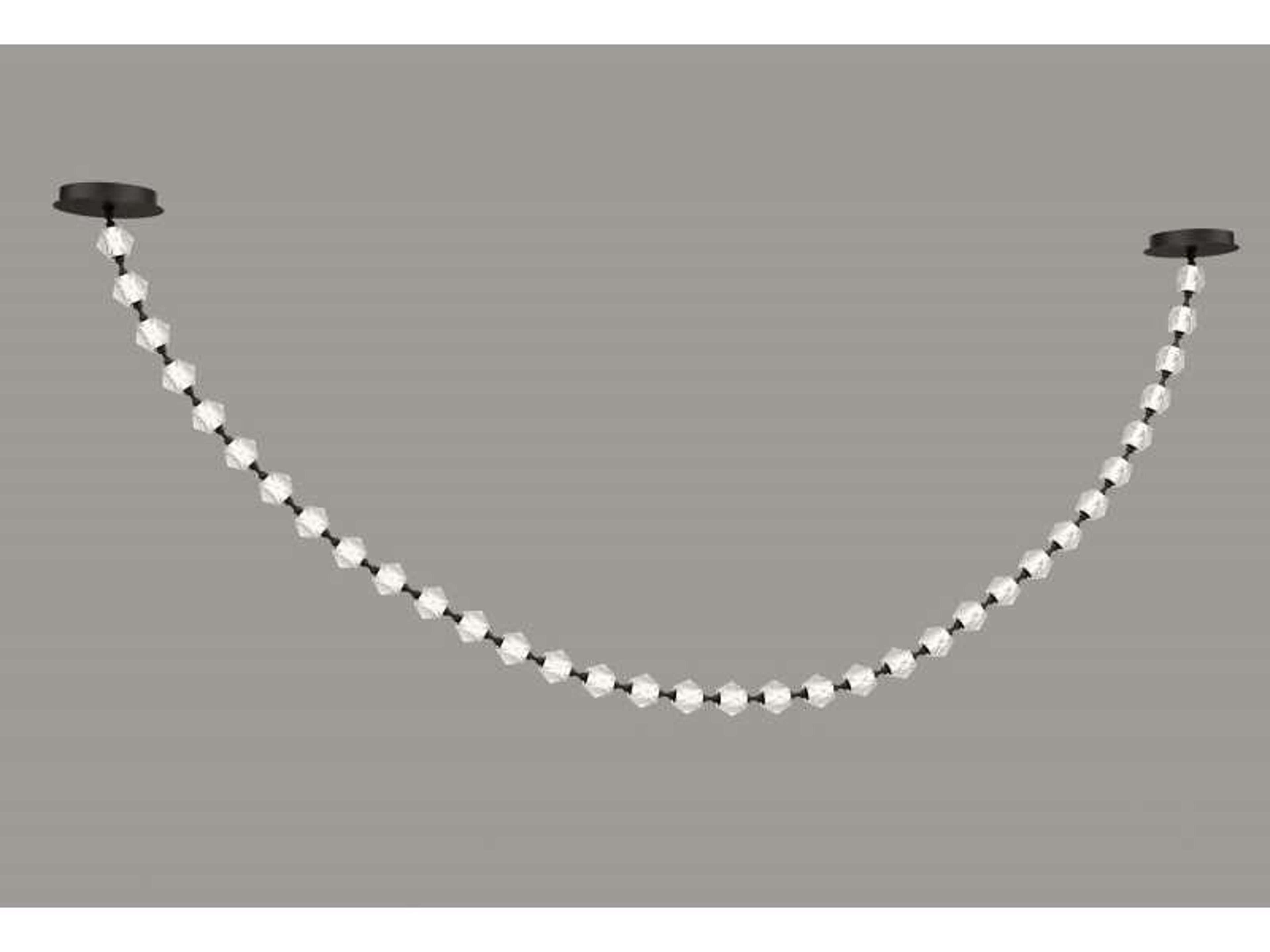Avenue Lighting Beluga 34-Light Black Geometric Pendant