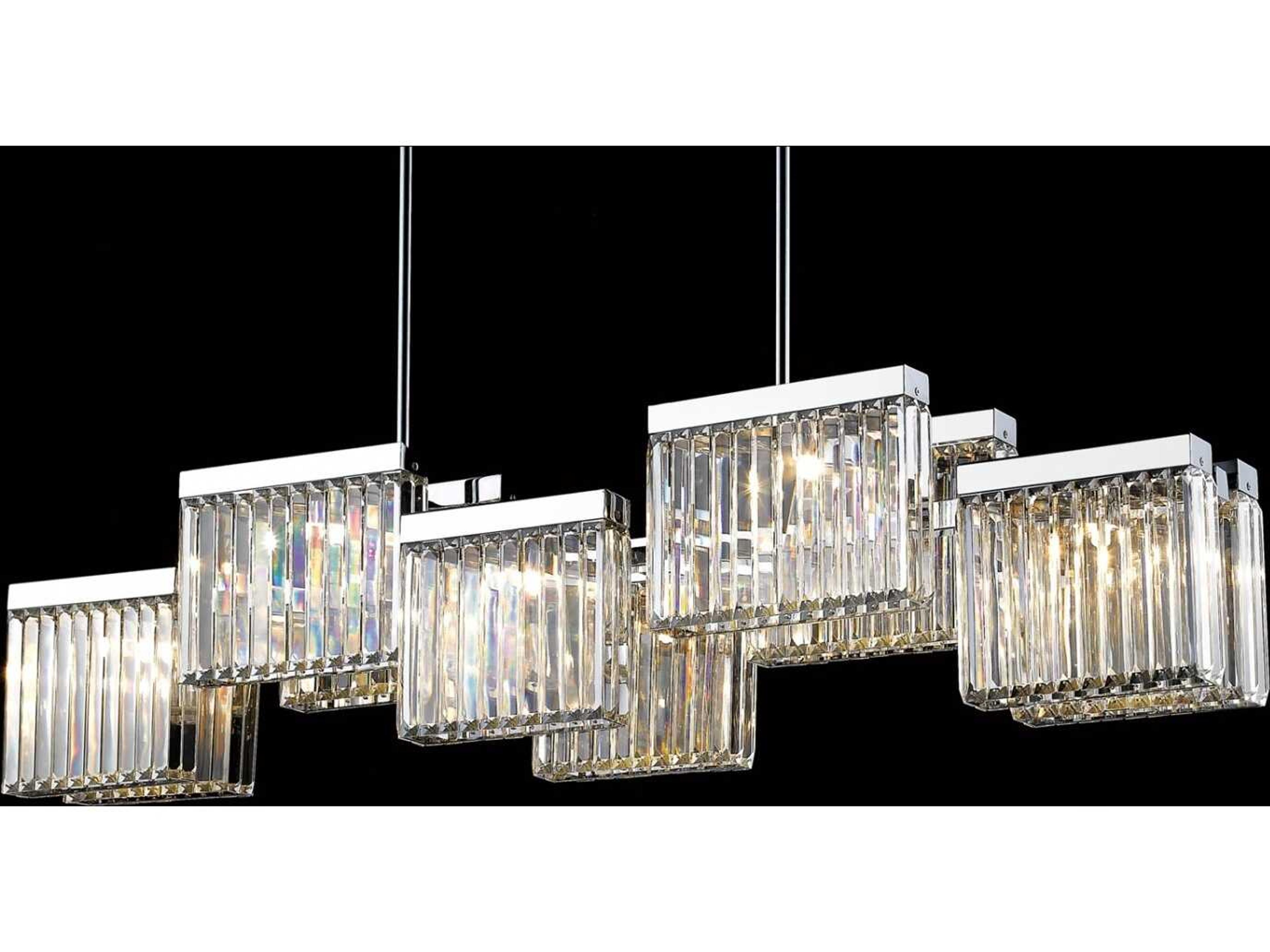 Broadway Linear Chandelier Polished Nickel