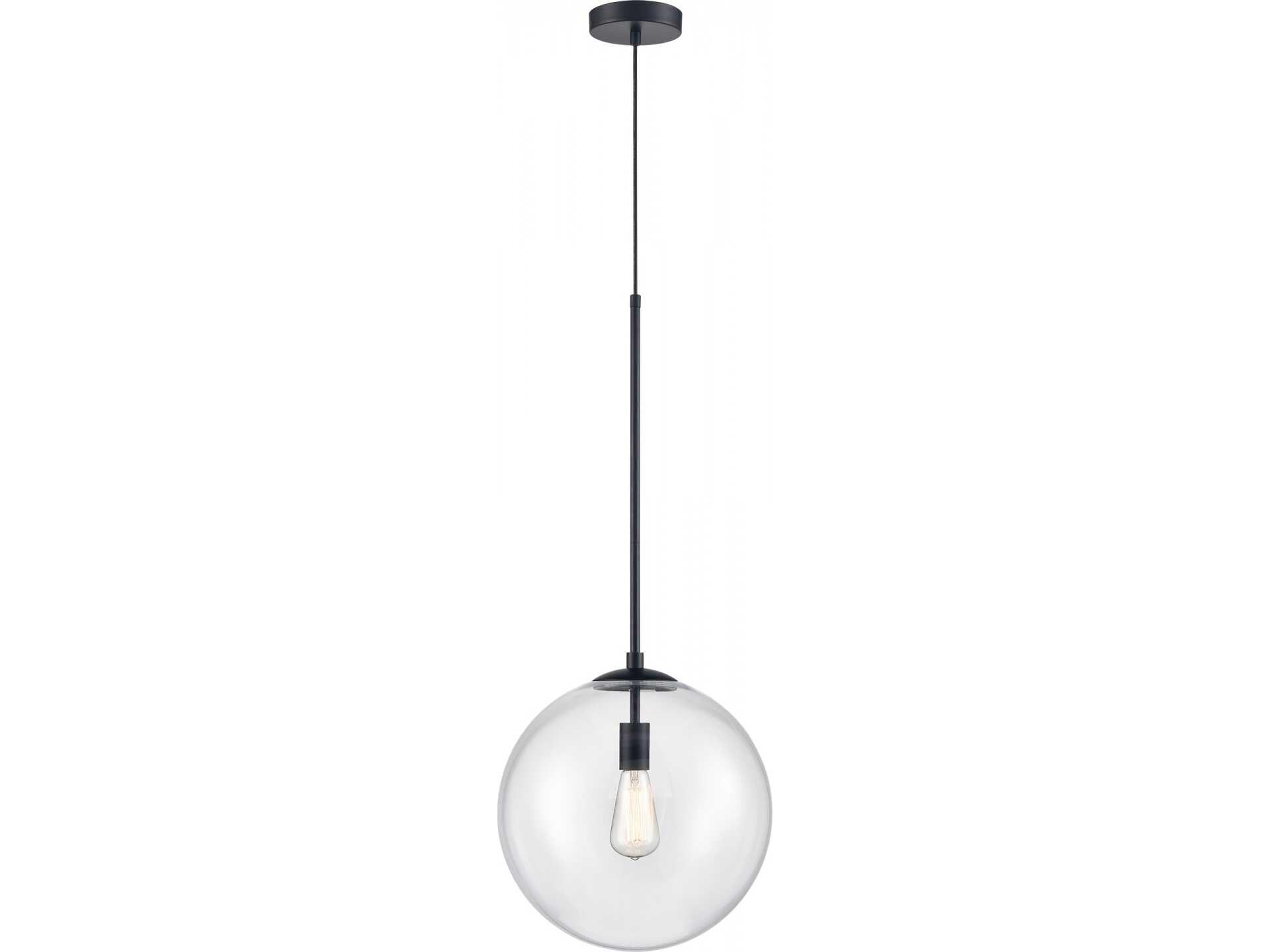 Delilah Pendant Light Matte Black Contemporary