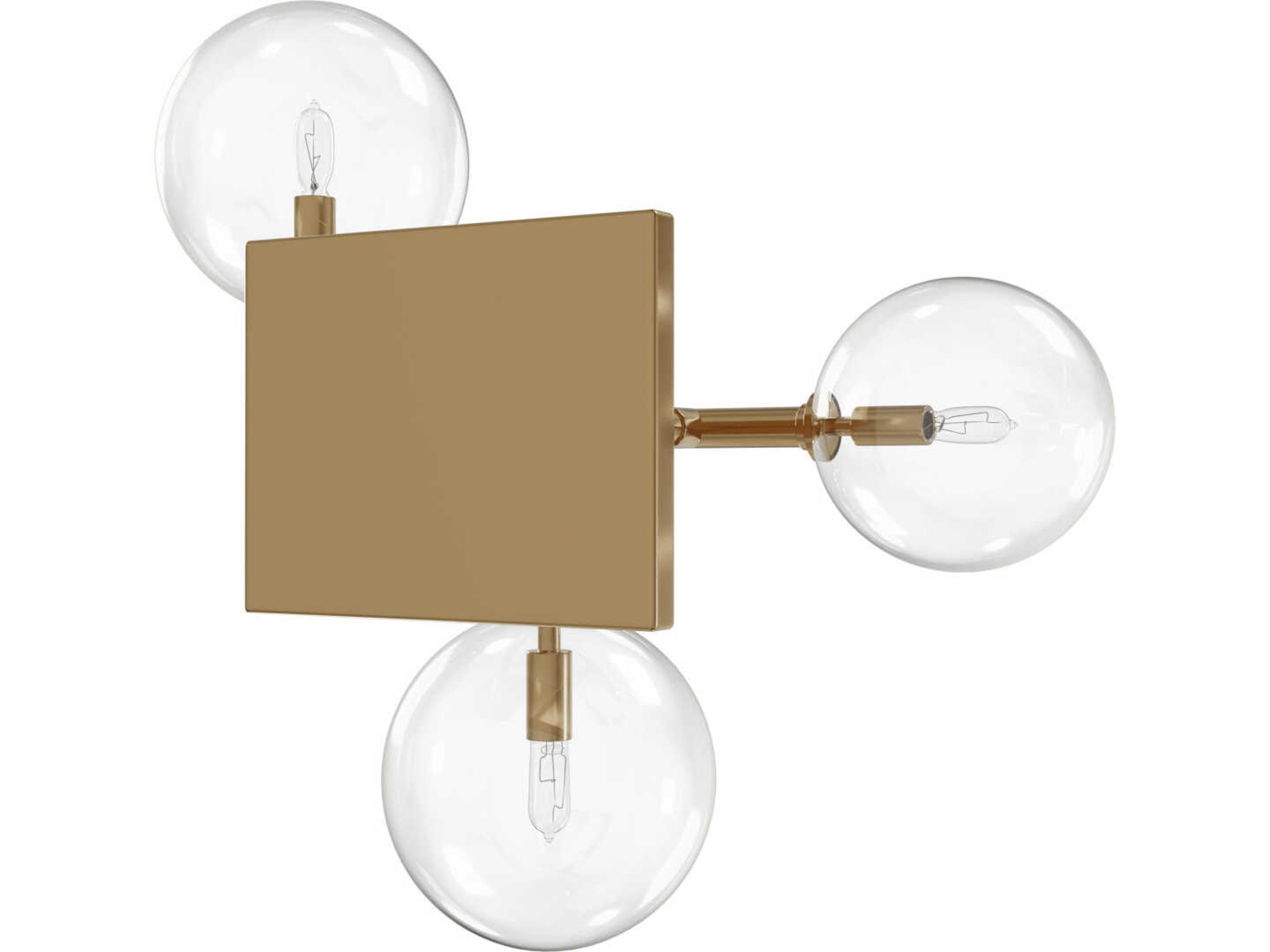 Avenue Lighting Delilah 3-Light Aged Brass Wall Sconce