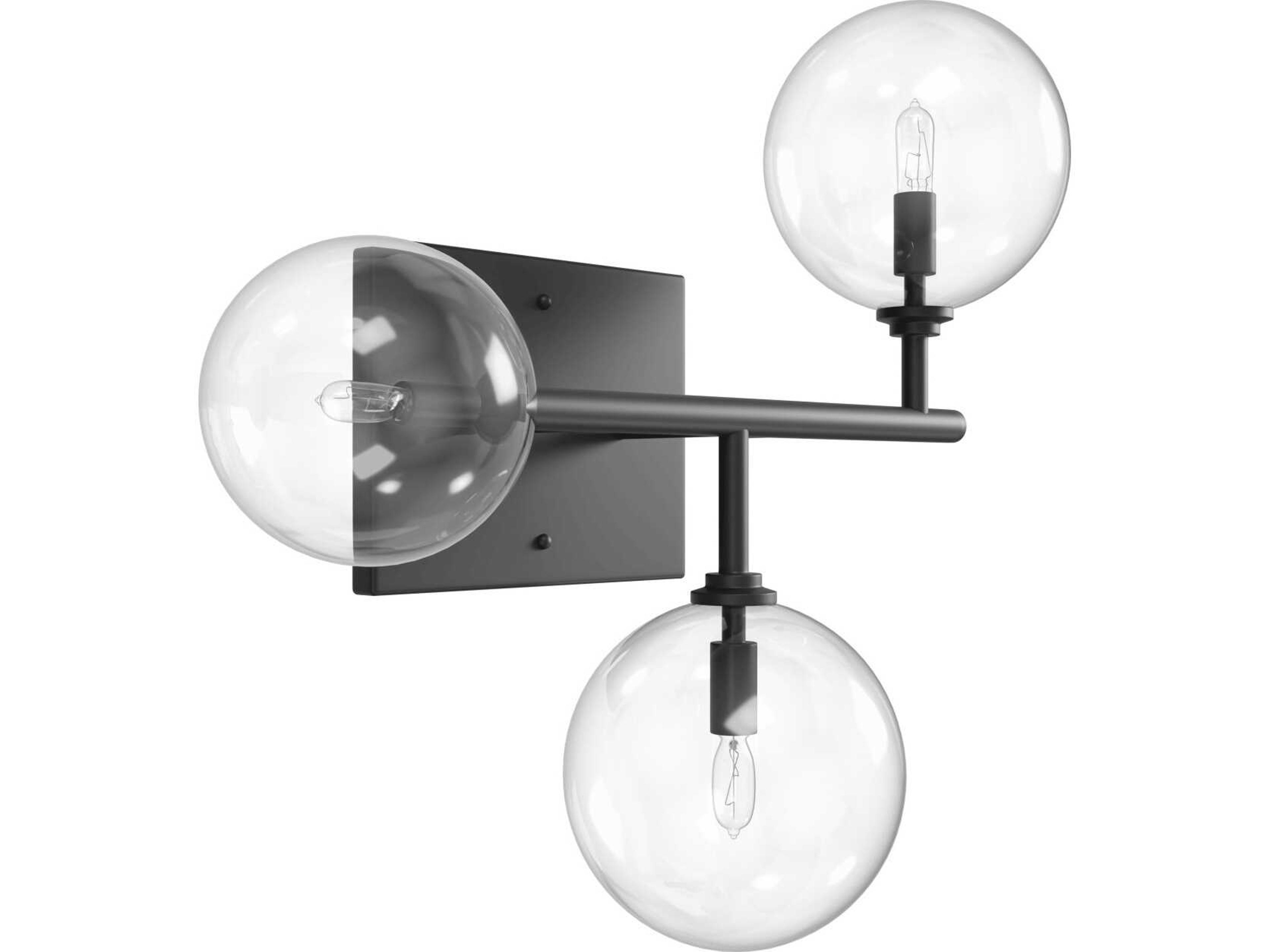 Avenue Lighting Delilah 3-Light Black Wall Sconce