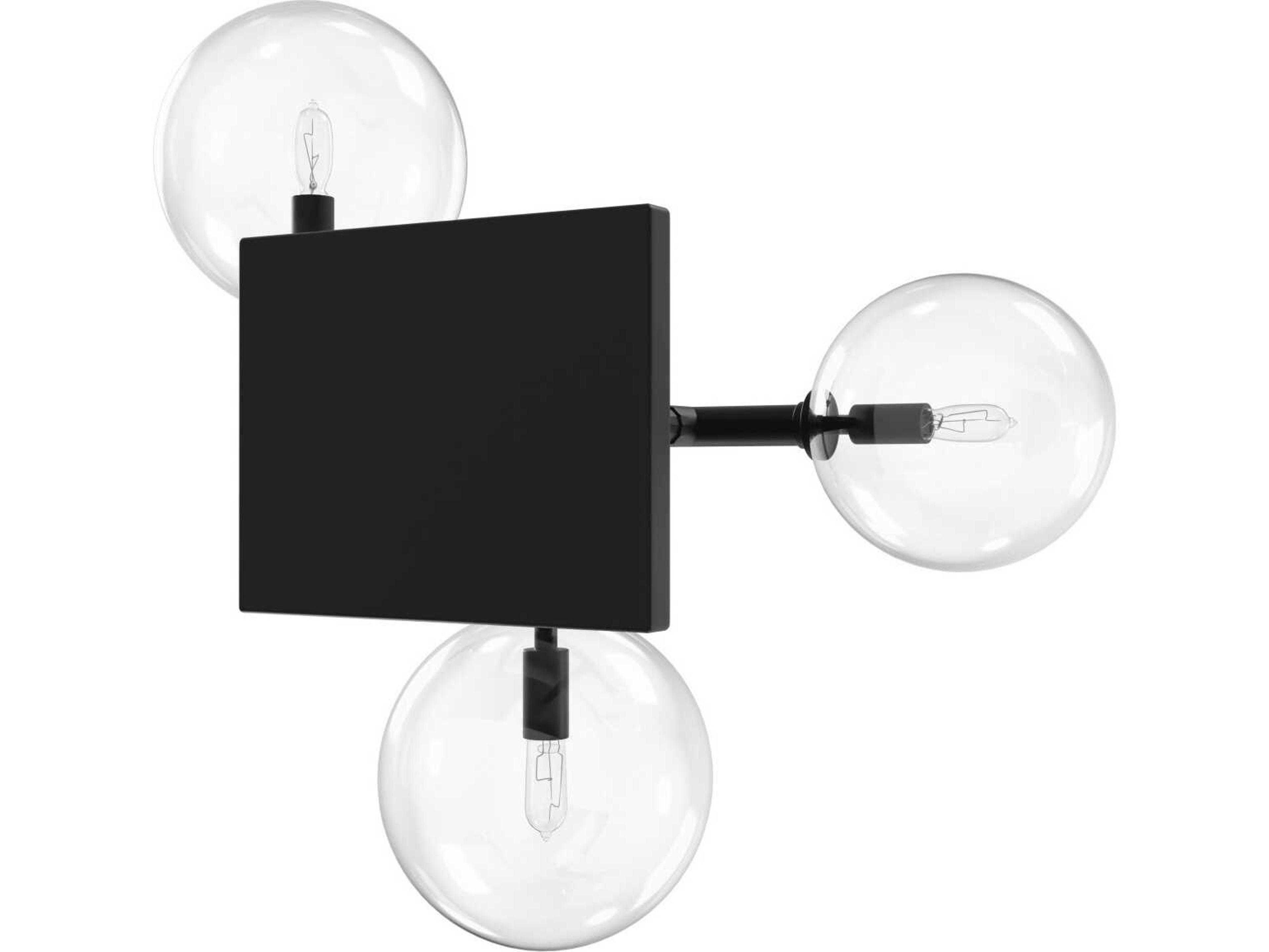 Avenue Lighting Delilah 3-Light Black Wall Sconce