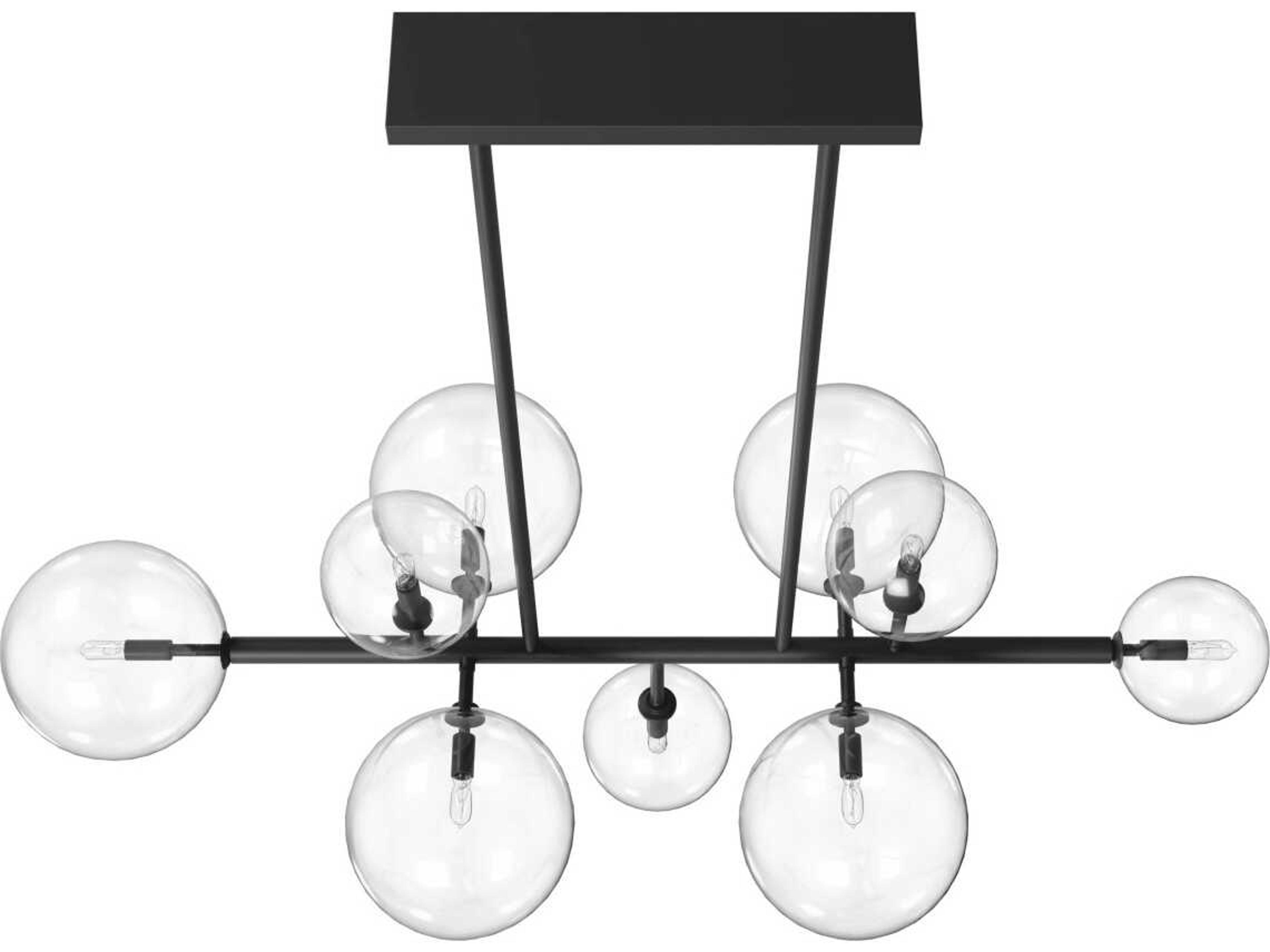 Avenue Lighting Delilah 9-Light Black Globe Island Pendant