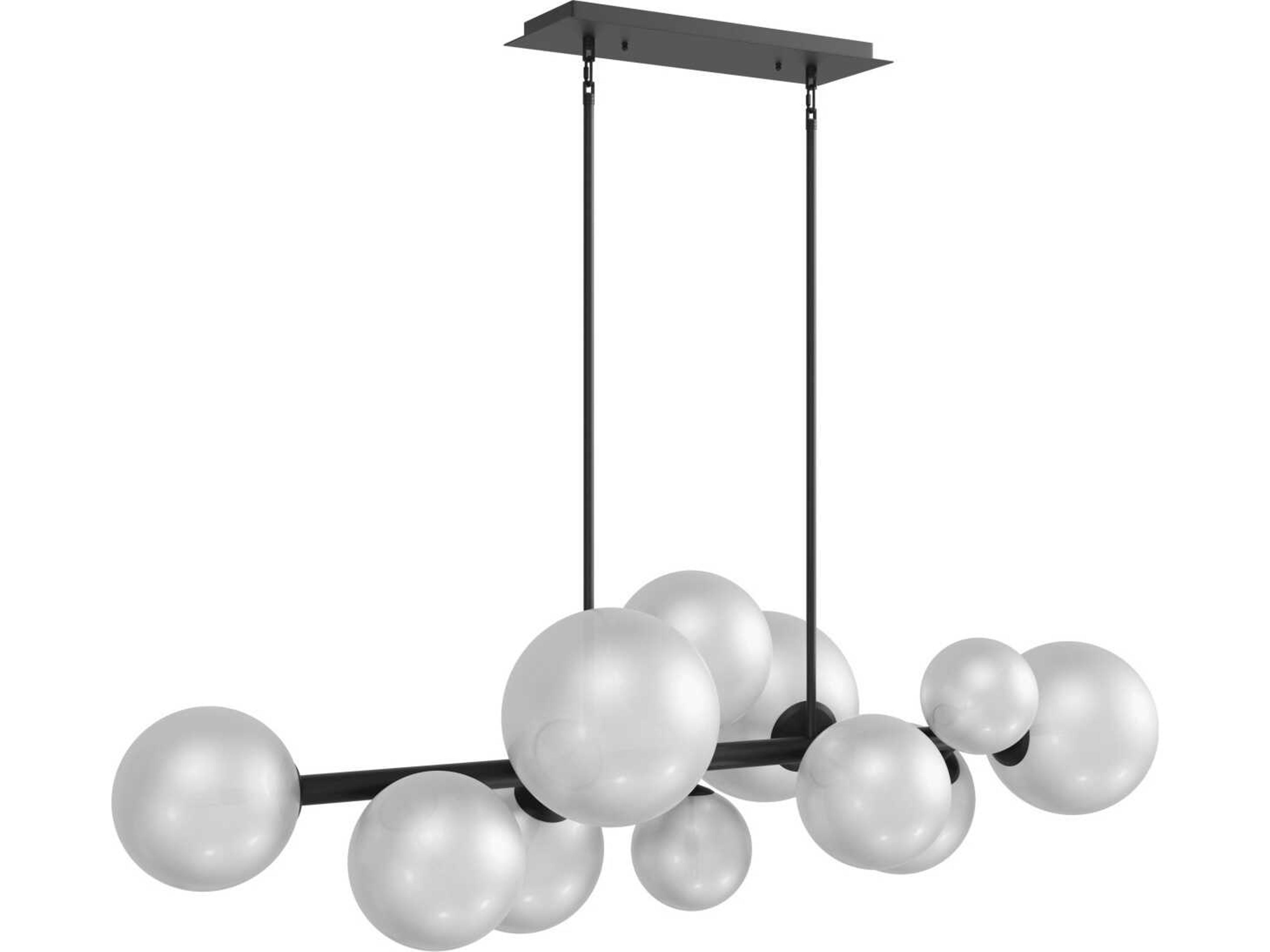 Avenue Lighting Delilah 12-Light Black Globe Island Pendant