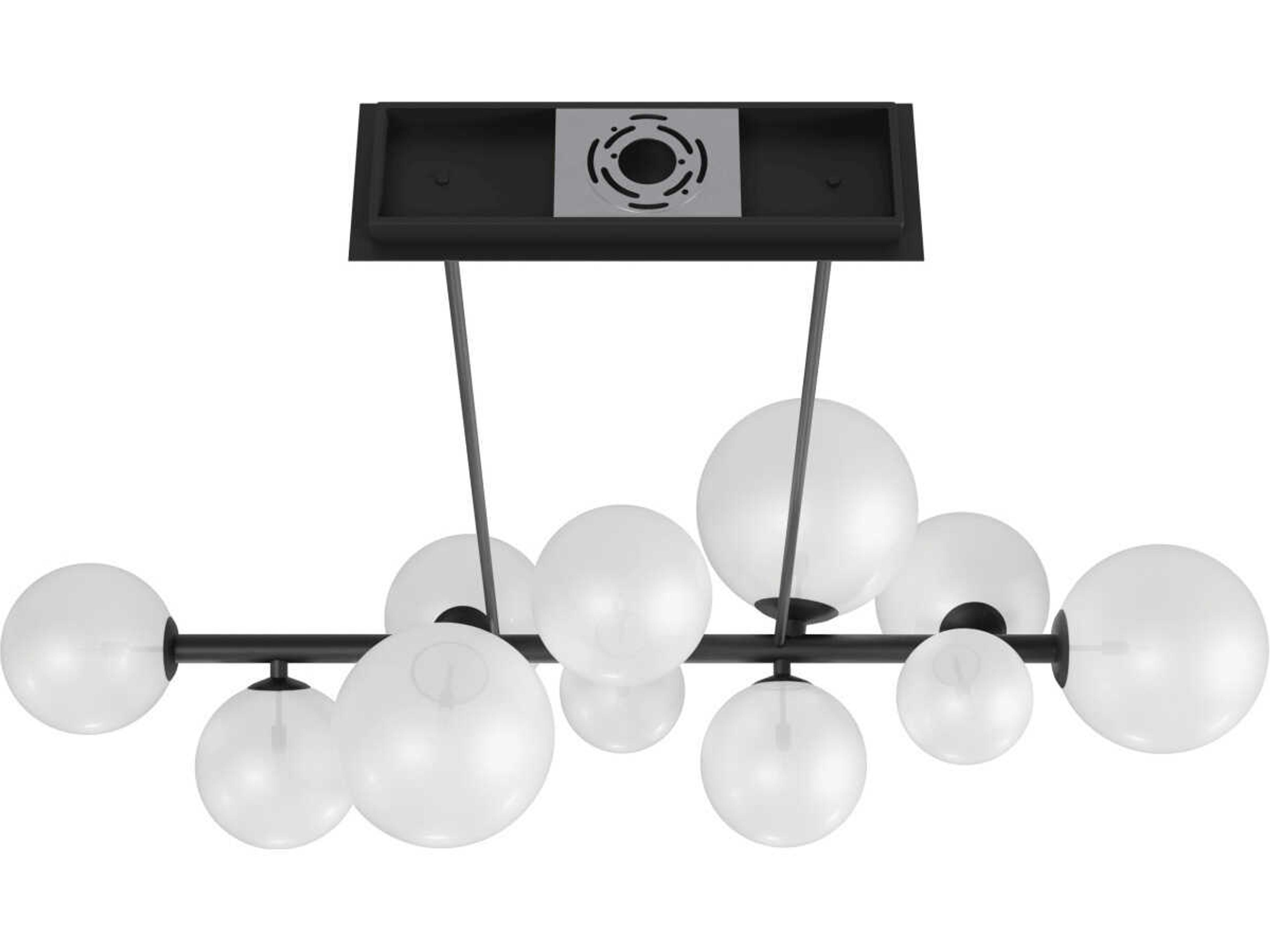 Avenue Lighting Delilah 12-Light Black Globe Island Pendant