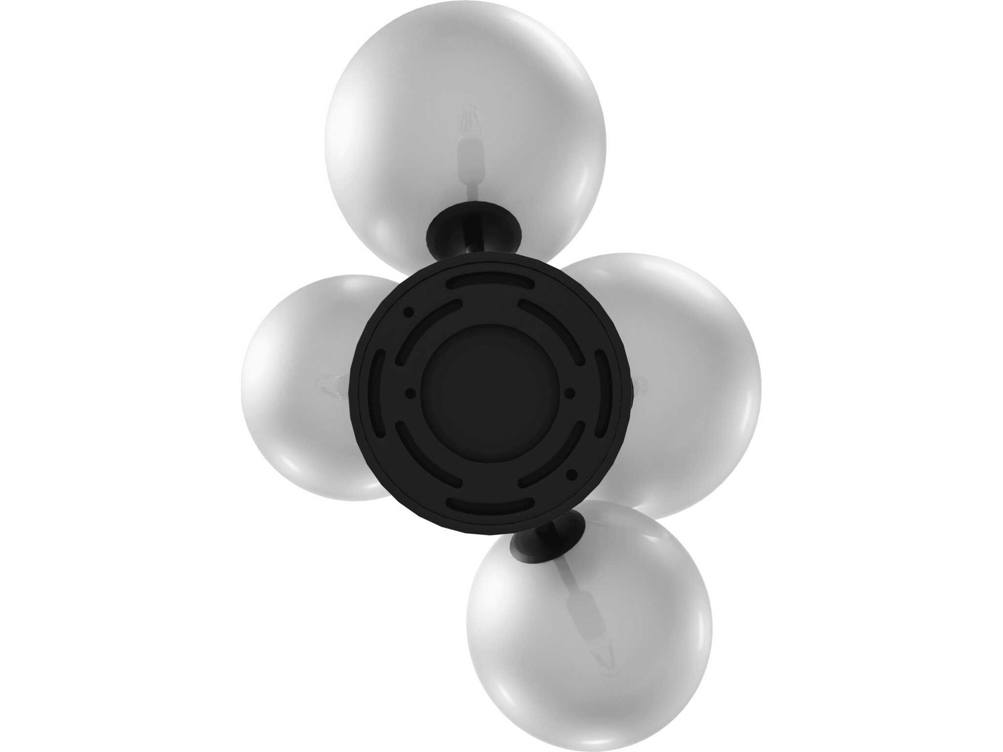 Avenue Lighting Delilah 4-Light Black Wall Sconce