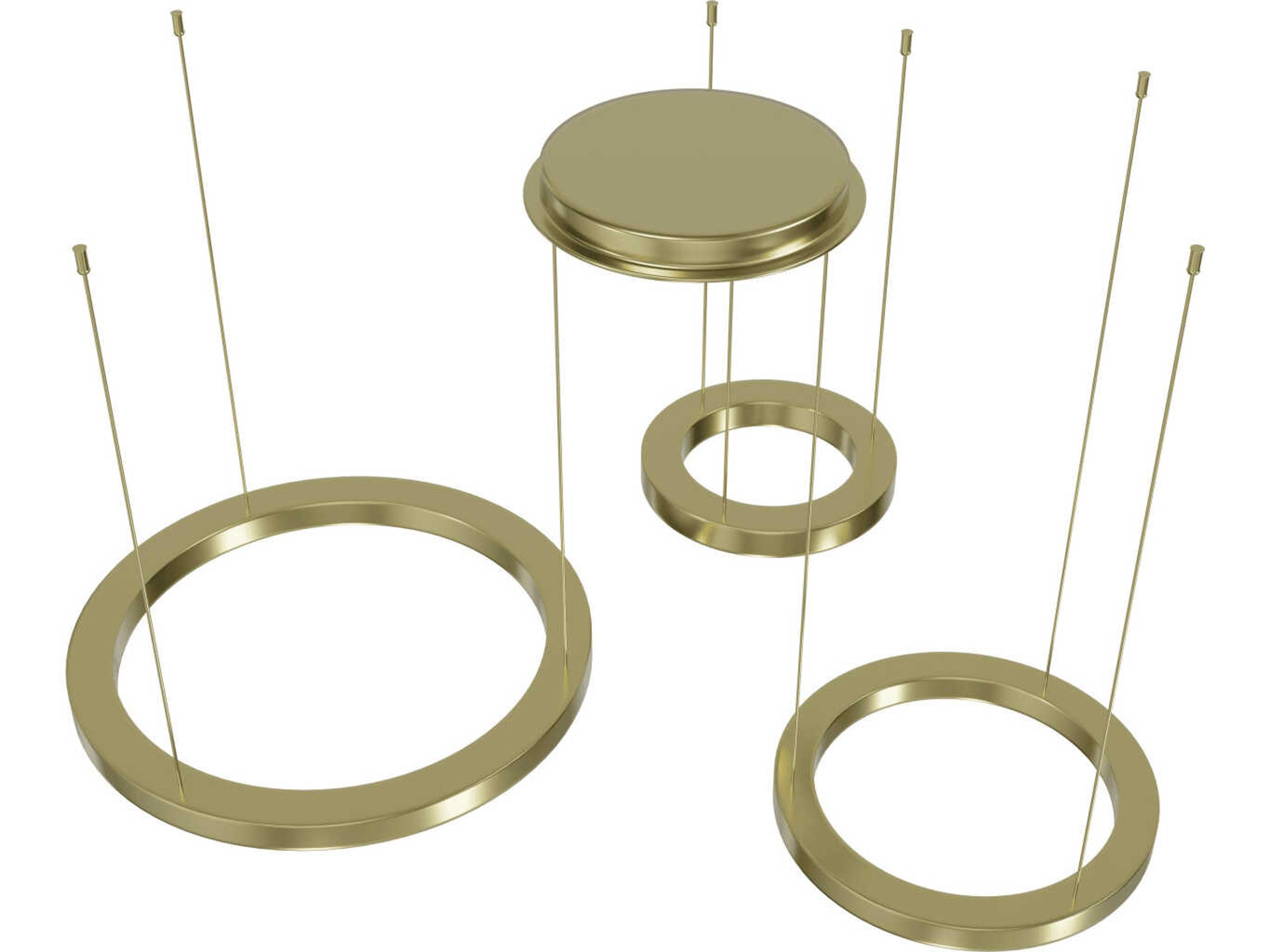 Avenue Lighting Aria Polished Brass Round Pendant